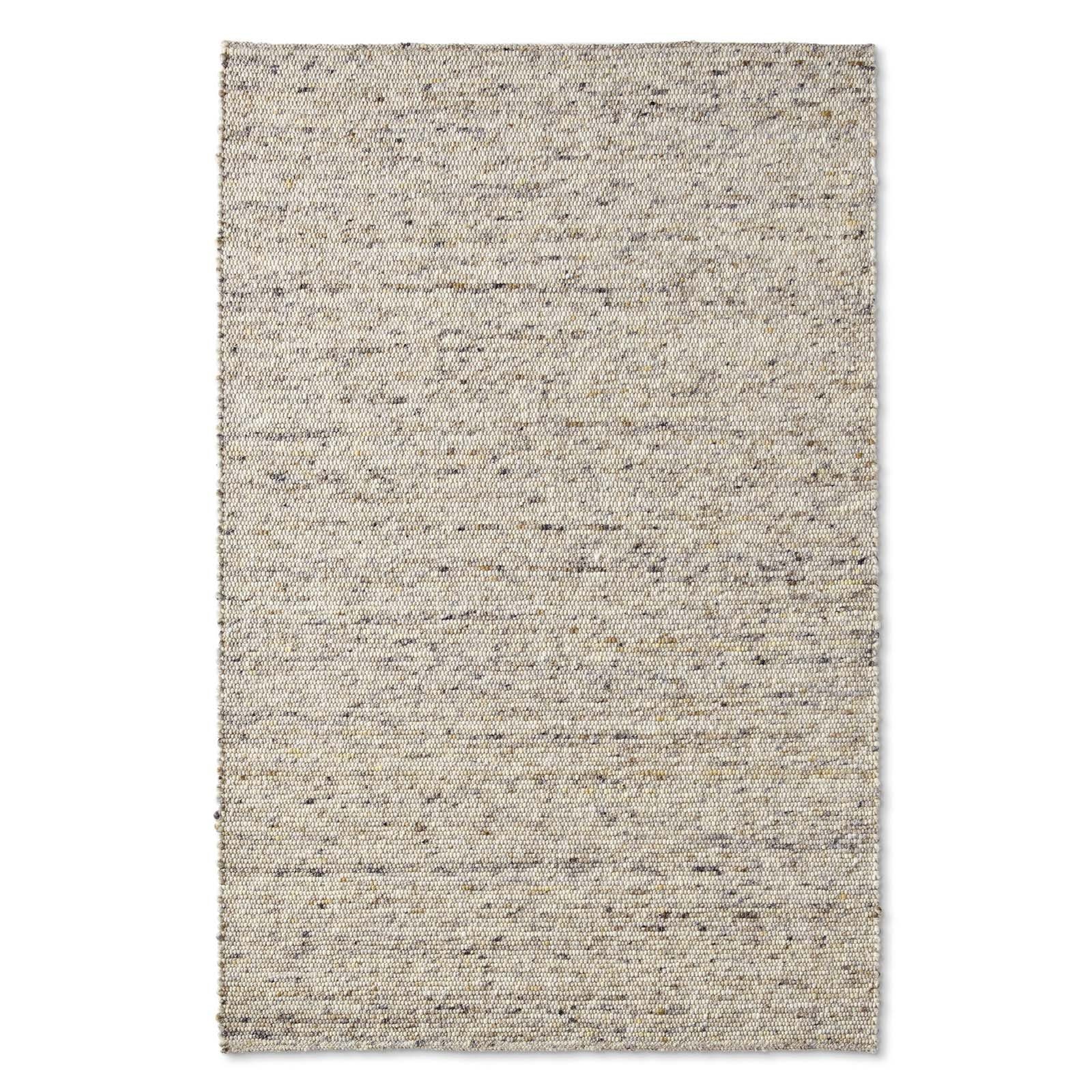 TaraCarpet Wollteppich TaraCarpet Limburg handgewebter Schurwollteppich aus gewalkter Wolle, rechteckig, Höhe: 8 mm, Handgewebt Teppich braun meliert Wohnzimmer Schlafzimmer 070x130 cm