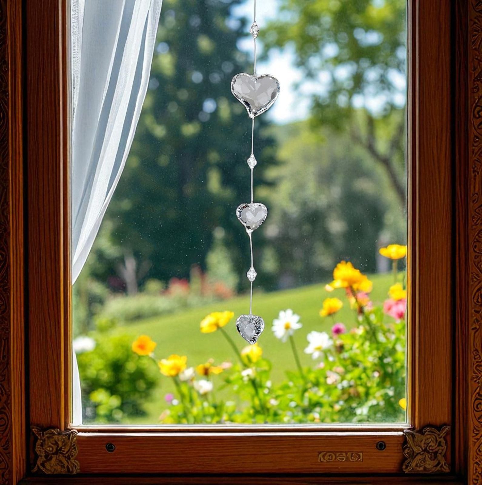 formano Dekohänger Hänger Acryl Herz klar 40 cm Fensterdeko Hängedekoration günstig online kaufen