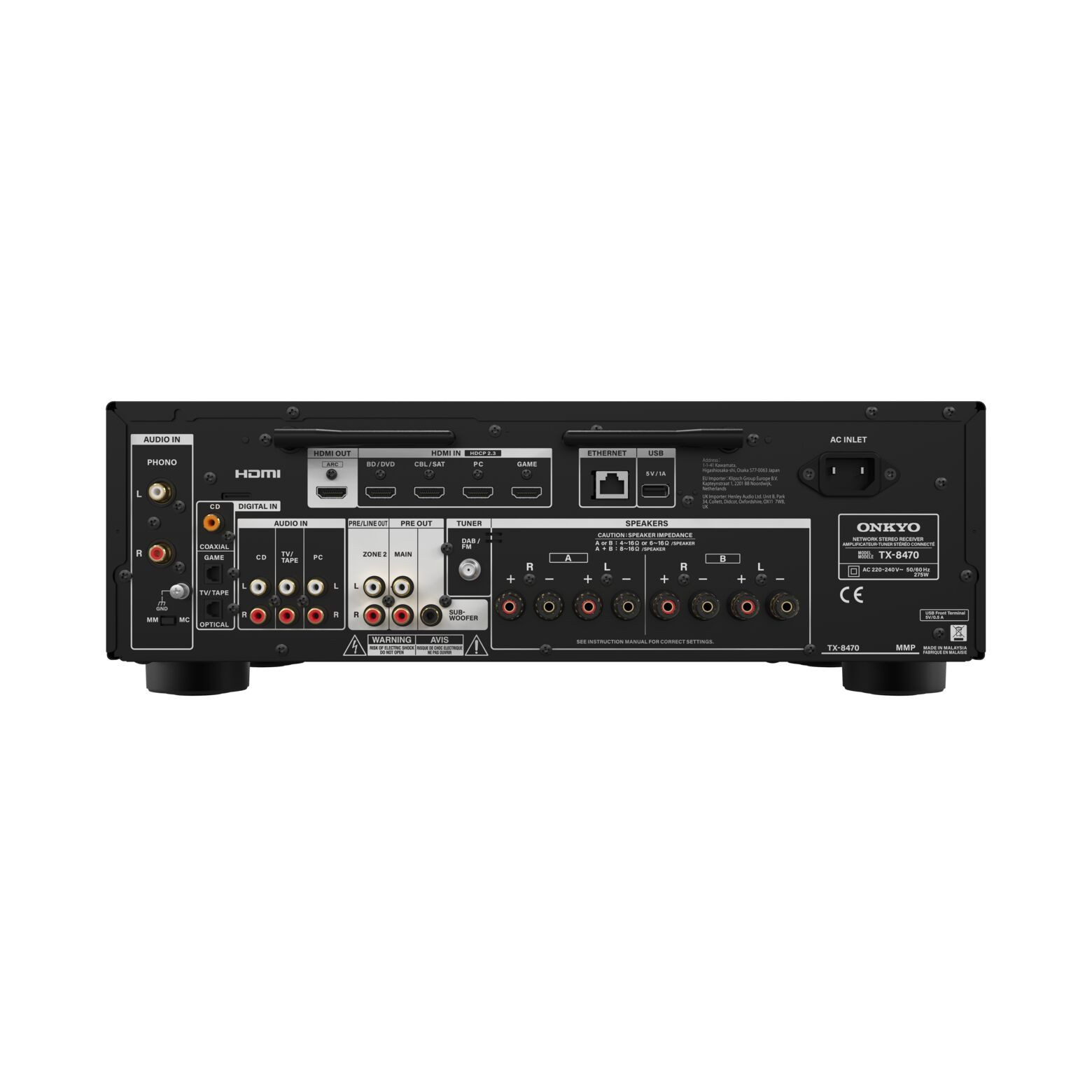 Onkyo Onkyo TX-8470 Netzwerk-Receiver