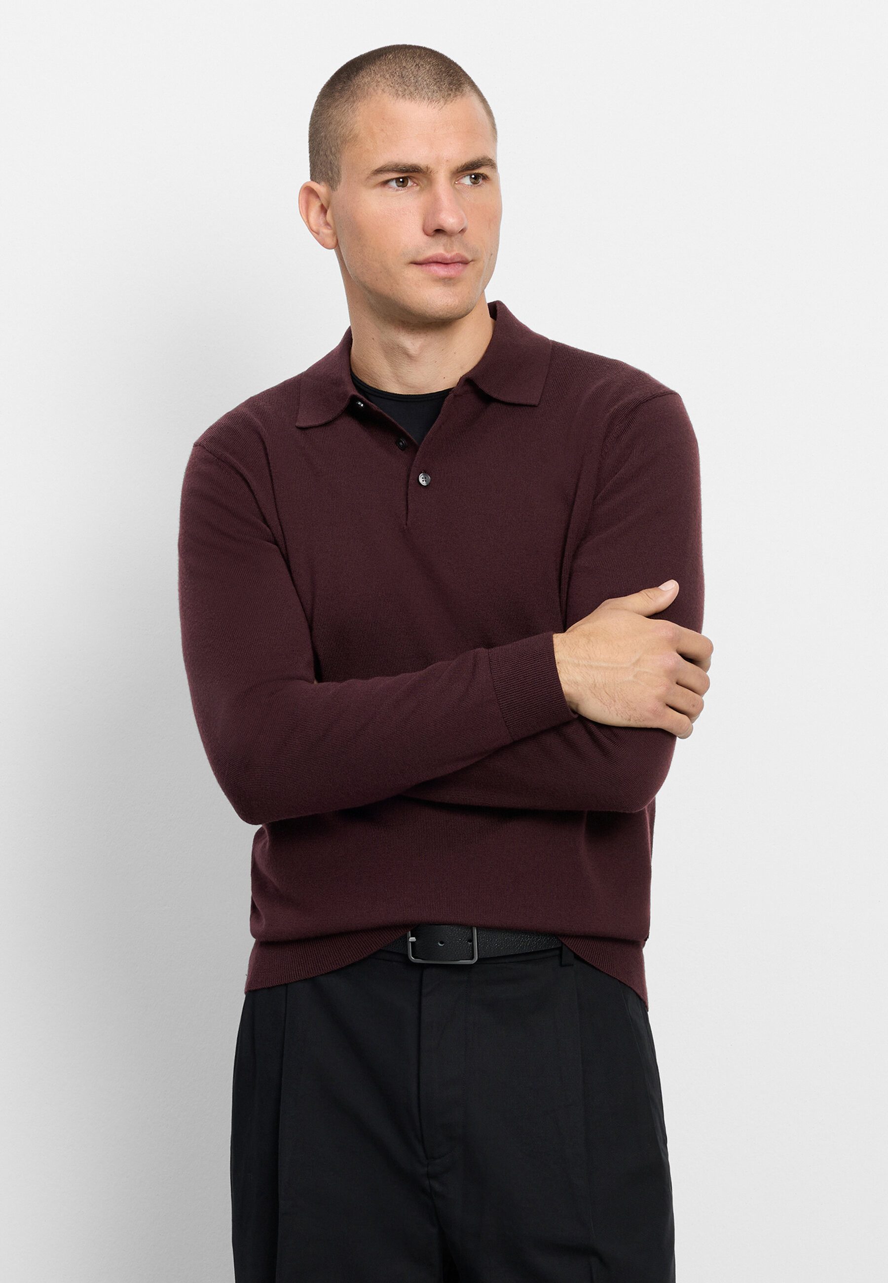OLYMP Langarm-Poloshirt OLYMP Casual Strick, Polo langarm