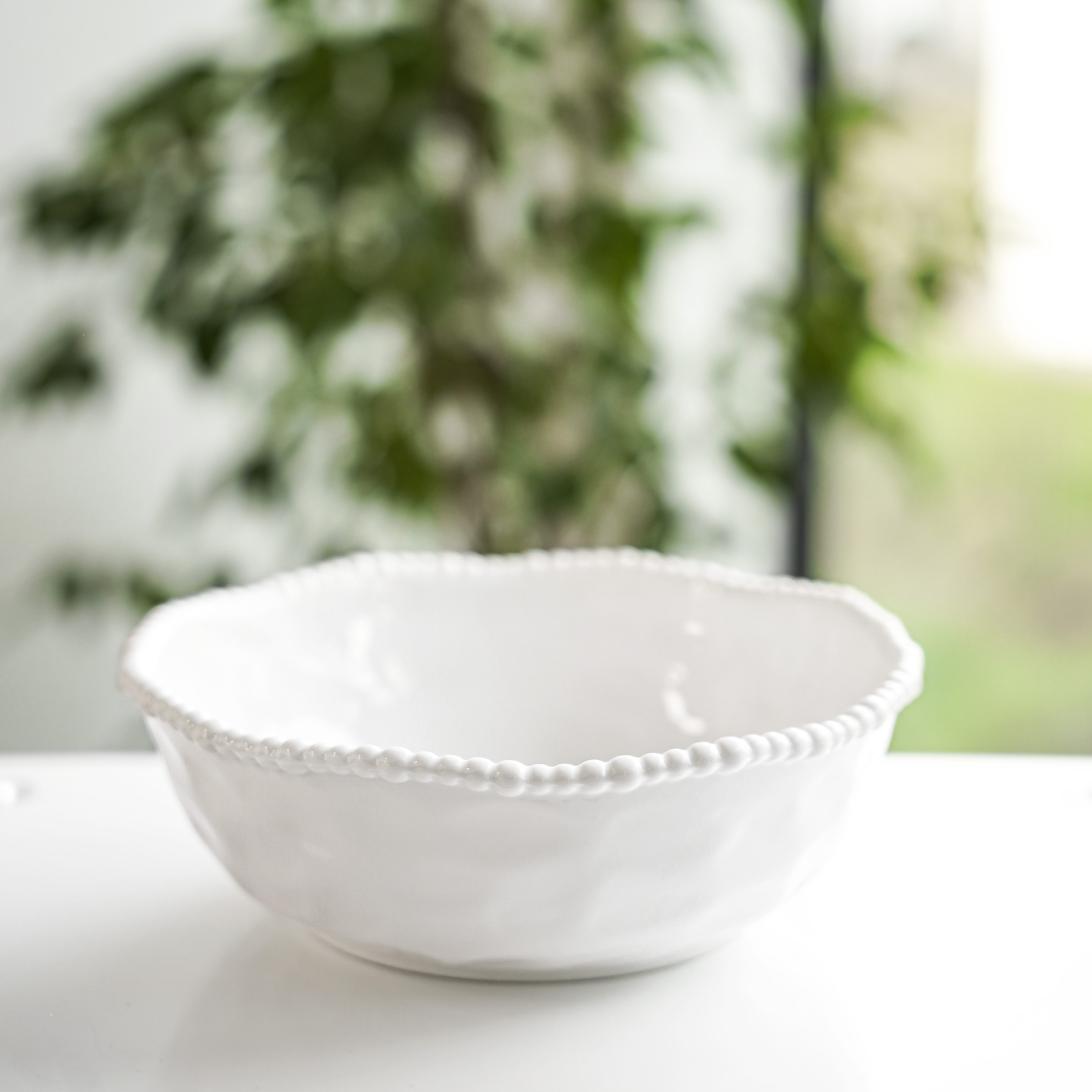 Almina Schale Pearly Obst & Salatschale aus hochwertigem Porzellan, Porzellan, (Packung, 1-tlg), Servierschale 22 x 8 cm – Bild 4 von 5