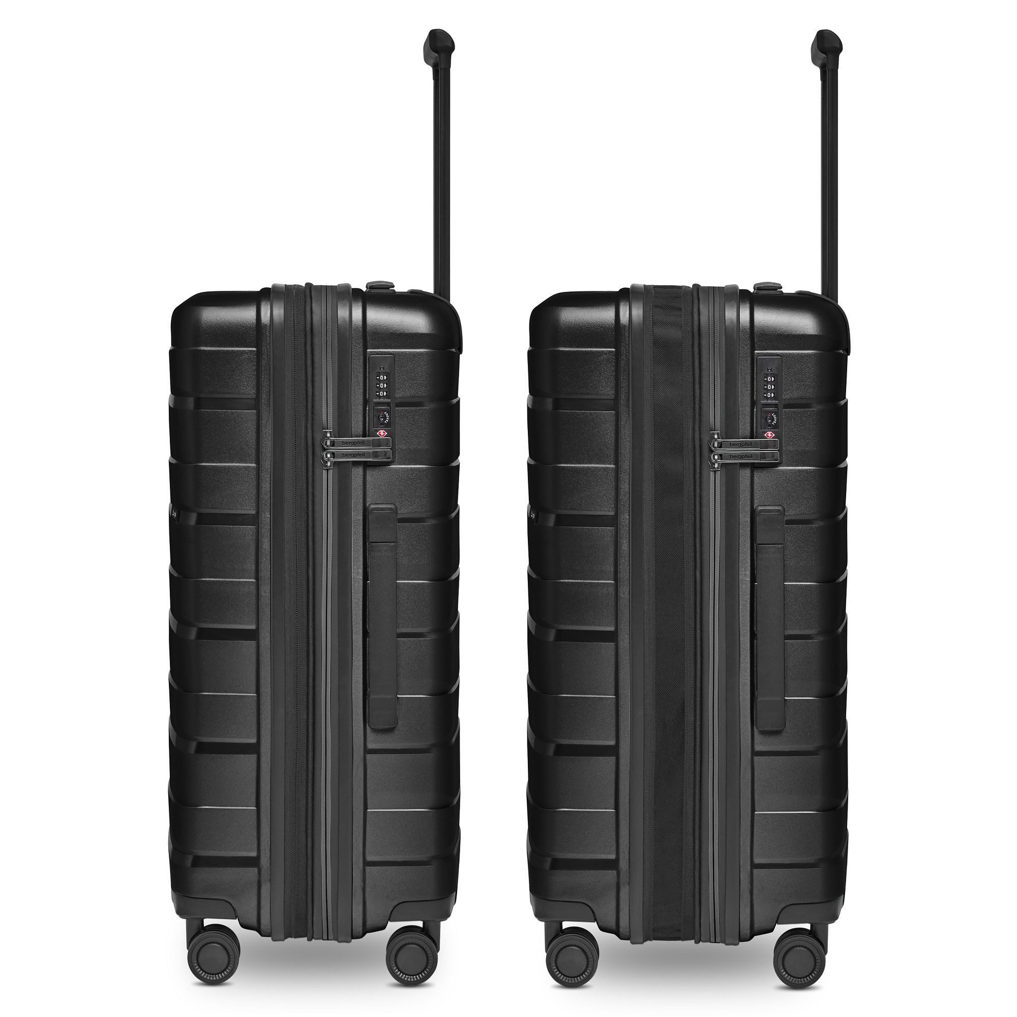 Bergpfeil Trolley Travel 4 Rollen Trolley M 66 cm mit Dehnfalte – Bild 3 von 5