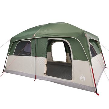 vidaXL Kuppelzelt Zelt Campingzelt Familienzelt Freizeitzelt für 10 Personen Grün Wasser