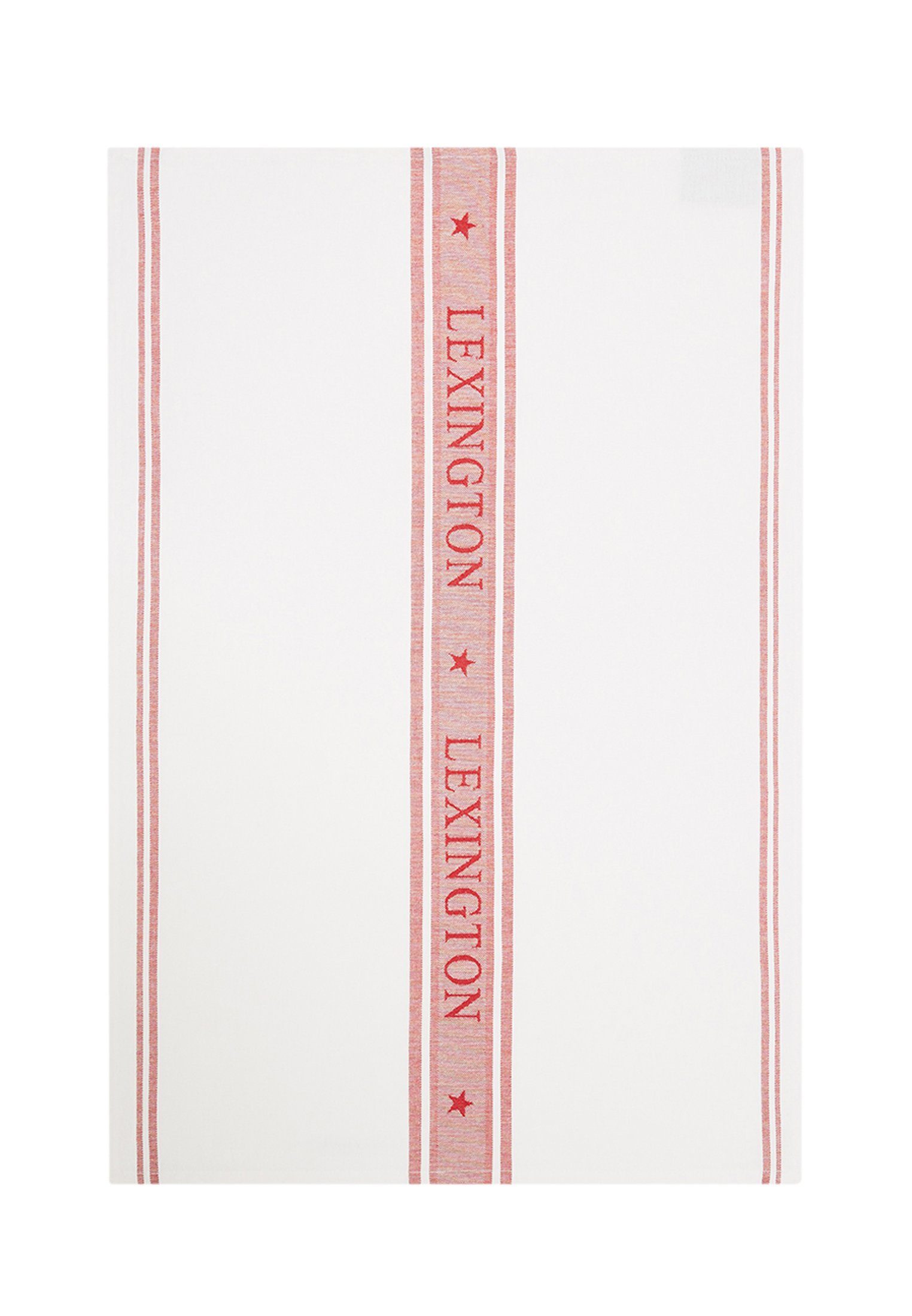 Jacquard Lexington Icons Cotton Star white/red Geschirrtuch