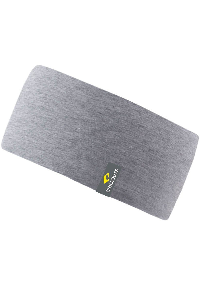 chillouts Stirnband Eton Headband, Casual-Look, mit hohem Baumwollanteil hellgrau