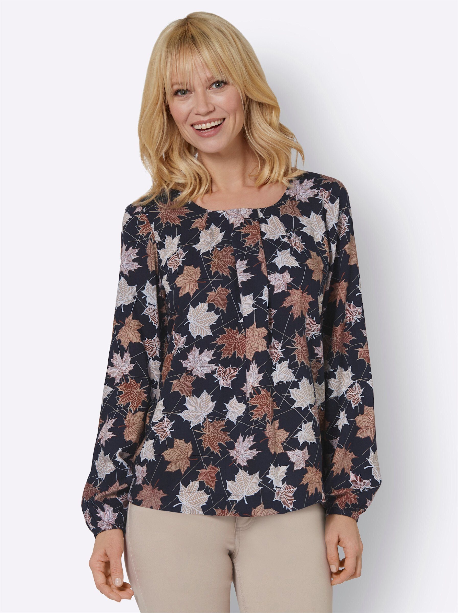 Klassische Bluse Langarmbluse