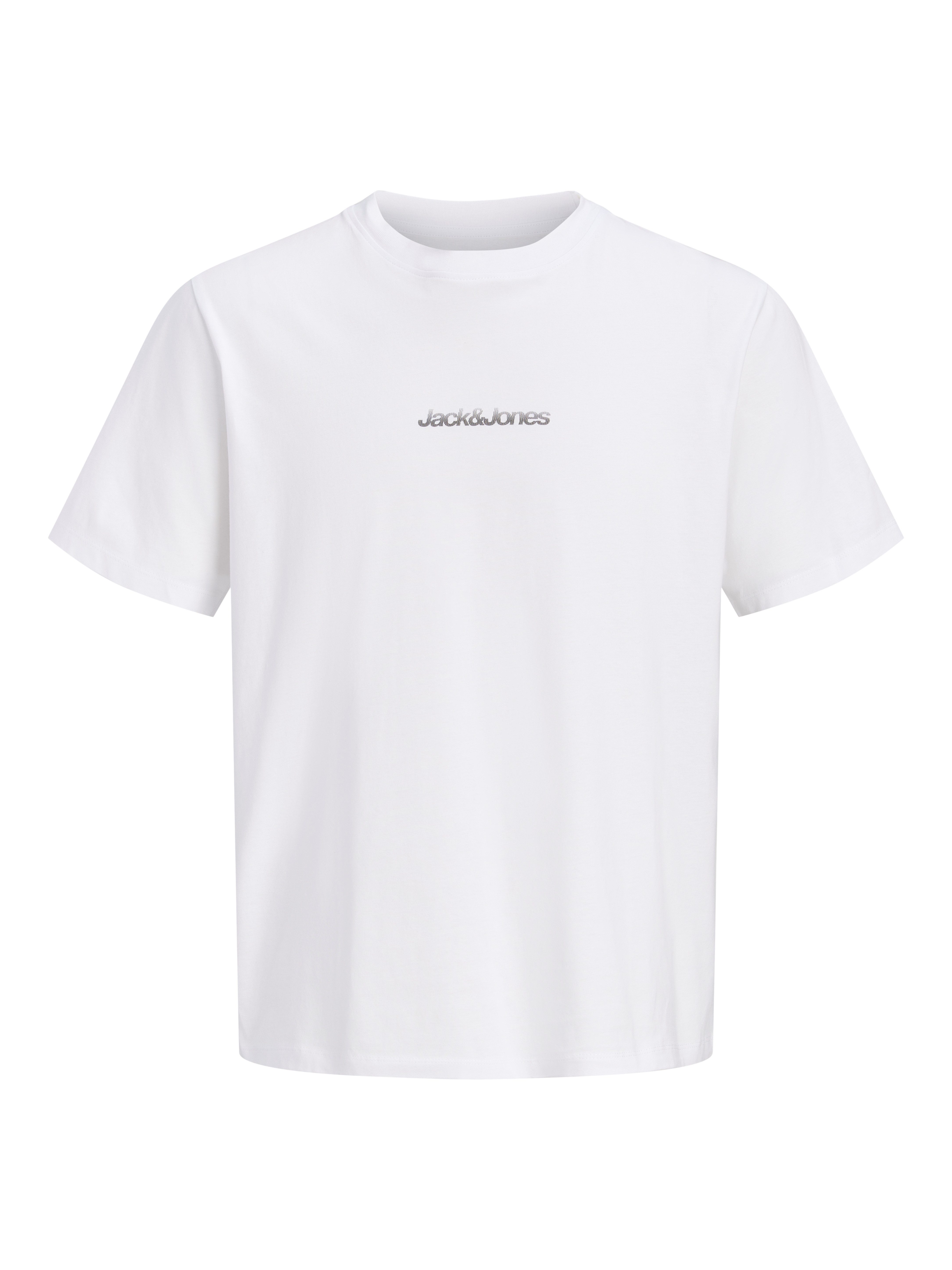 Jack & Jones T-Shirt JCOECHO GRAPHIC BACK PRINT SS TEE CN FST Baumwolle, regular fit – Bild 4 von 5