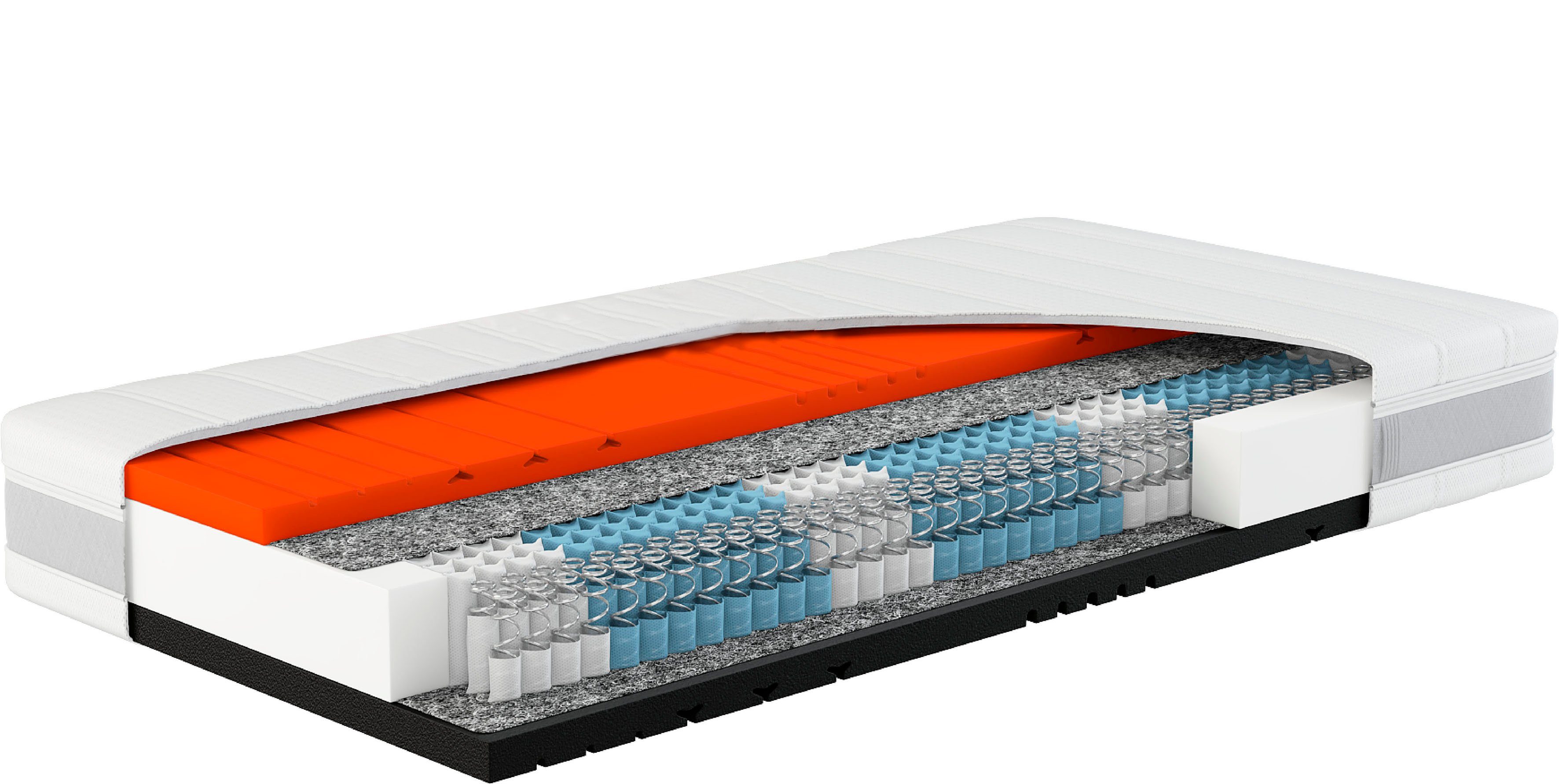 Taschenfederkernmatratze Sleep Balance Größen hoch, TFK, Hn8 vielen und (1-tlg), den Schlafsysteme, Größen erhältlich 24 90x200 weiteren cm in