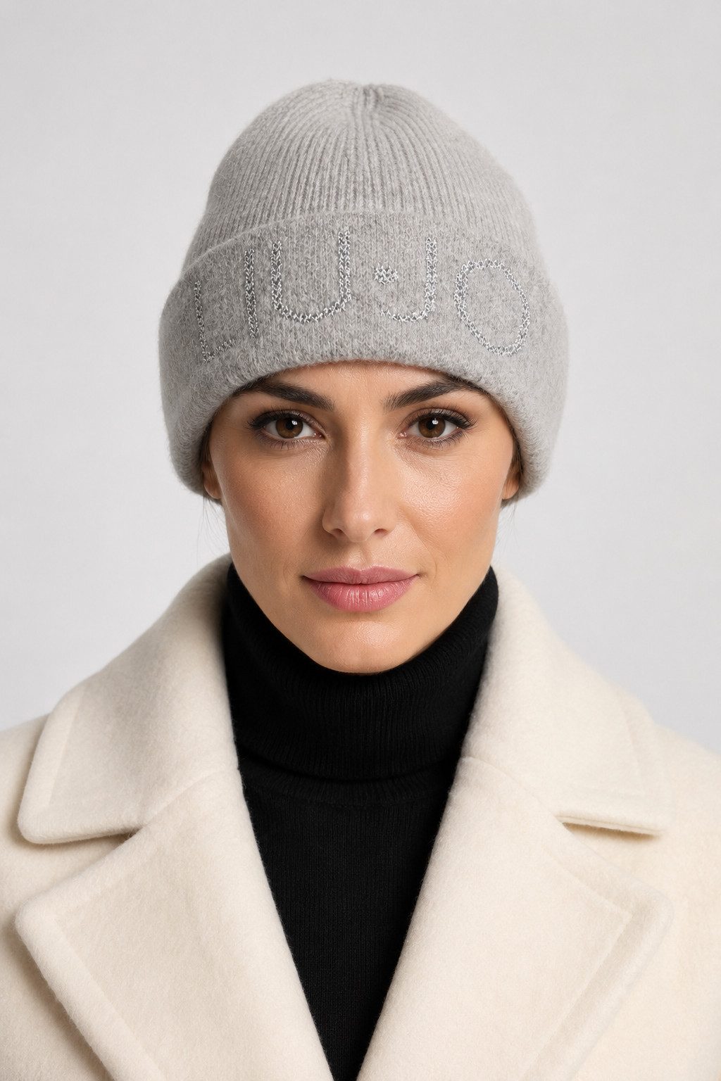 Liu Jo Beanie – Damen Strickmütze mit Glitzerdetails – Wintermütze mit L
