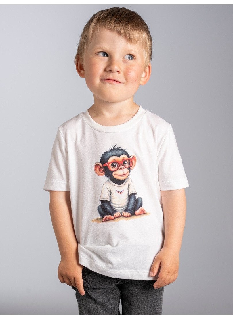 Trigema T-Shirt TRIGEMA T-Shirt mit süßem "Baby Affe Junge" Print (1-tlg)