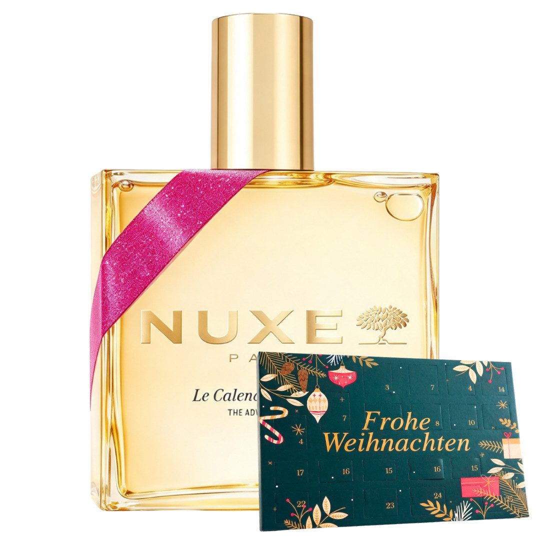 Nuxe Kosmetik-Adventskalender 2026 Parfum + Doug Tisch Adventskalender 2er set Frauen Beauty Pflege (Set, 48-tlg), 48 tlg - 24 Pflegeprodukte + 24 tlg. Tisch Advent Kalender - Damen