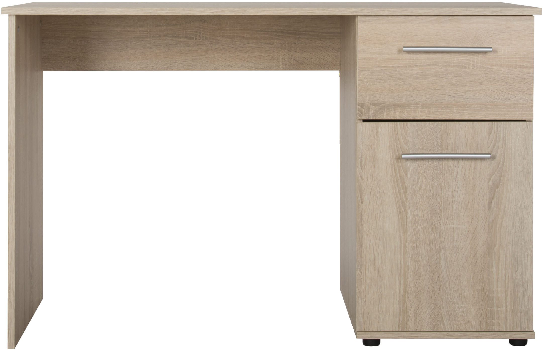 VOGL Möbelfabrik Schreibtisch Tobi, wahlweise mit 3 Schubkästen oder 1 Schubkasten/1 Tür, optional mit Tastaturauszug, Breite 115 cm