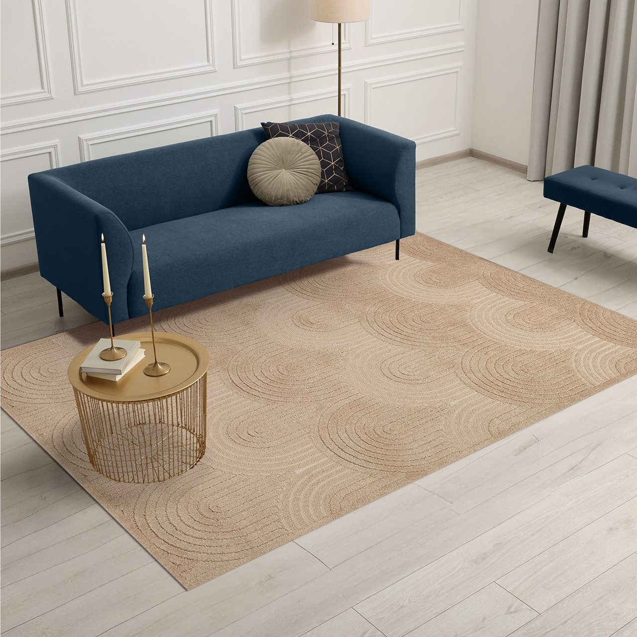 ArtUniverse Outdoorteppich Malaga Hazelnut 120 x 170 cm, 120x170 cm, Höhe: 1,3 mm