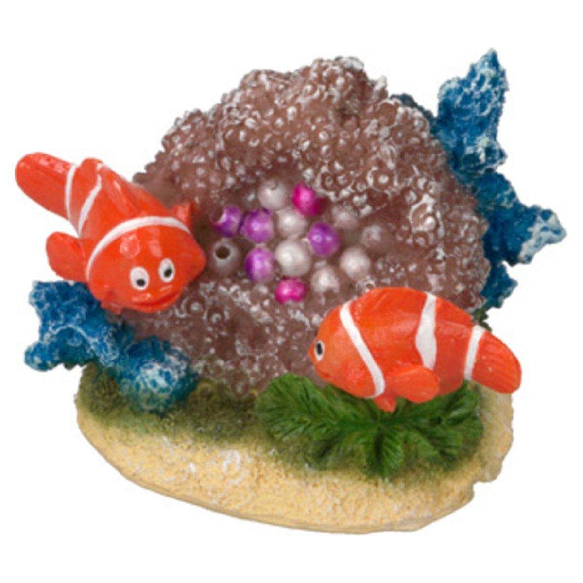 Aquariendeko Aquariumdekoration Clownfisch mit Muschel