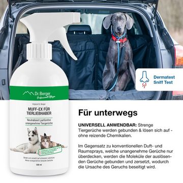 Dr. Berger Geruchsentferner Muff-Ex Geruchsvernichter für Tierliebhaber, universell anwendbar für Räume, Möbel etc.
