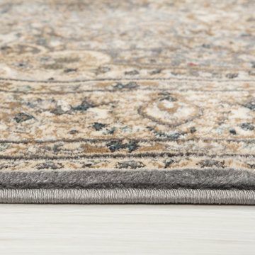 Orientteppich Oriente Teppich - Traditioneller Teppich Orient Grau, Mazovia, 60 x 100 cm, Geeignet für Fußbodenheizung, Pflegeleicht, Wohnzimmerteppich