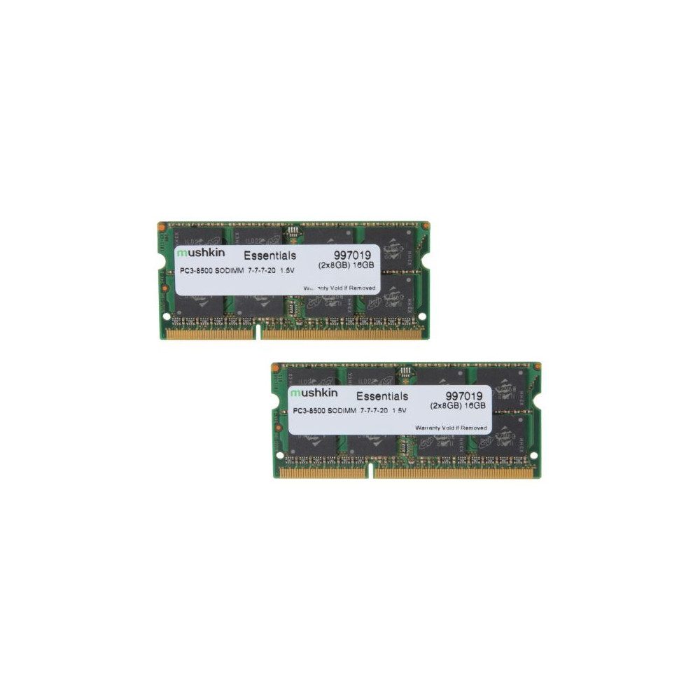 Mushkin Mushkin SO-DIMM 16 GB DDR3-1066 Kit, RAM. Laptop-Arbeitsspeicher