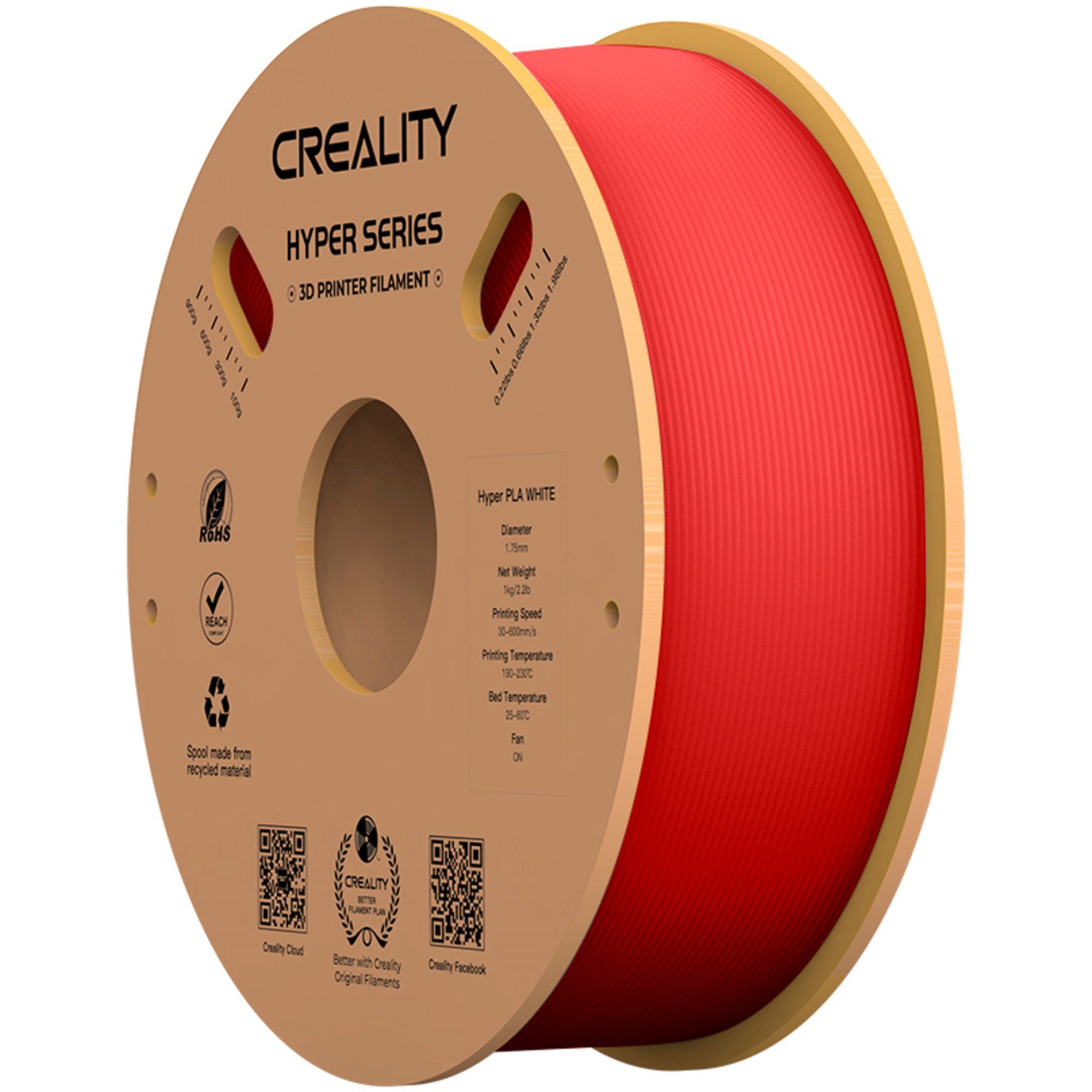 Creality 3д принтер Creality Hyper PLA Filament Red, 3D-Filament, (1