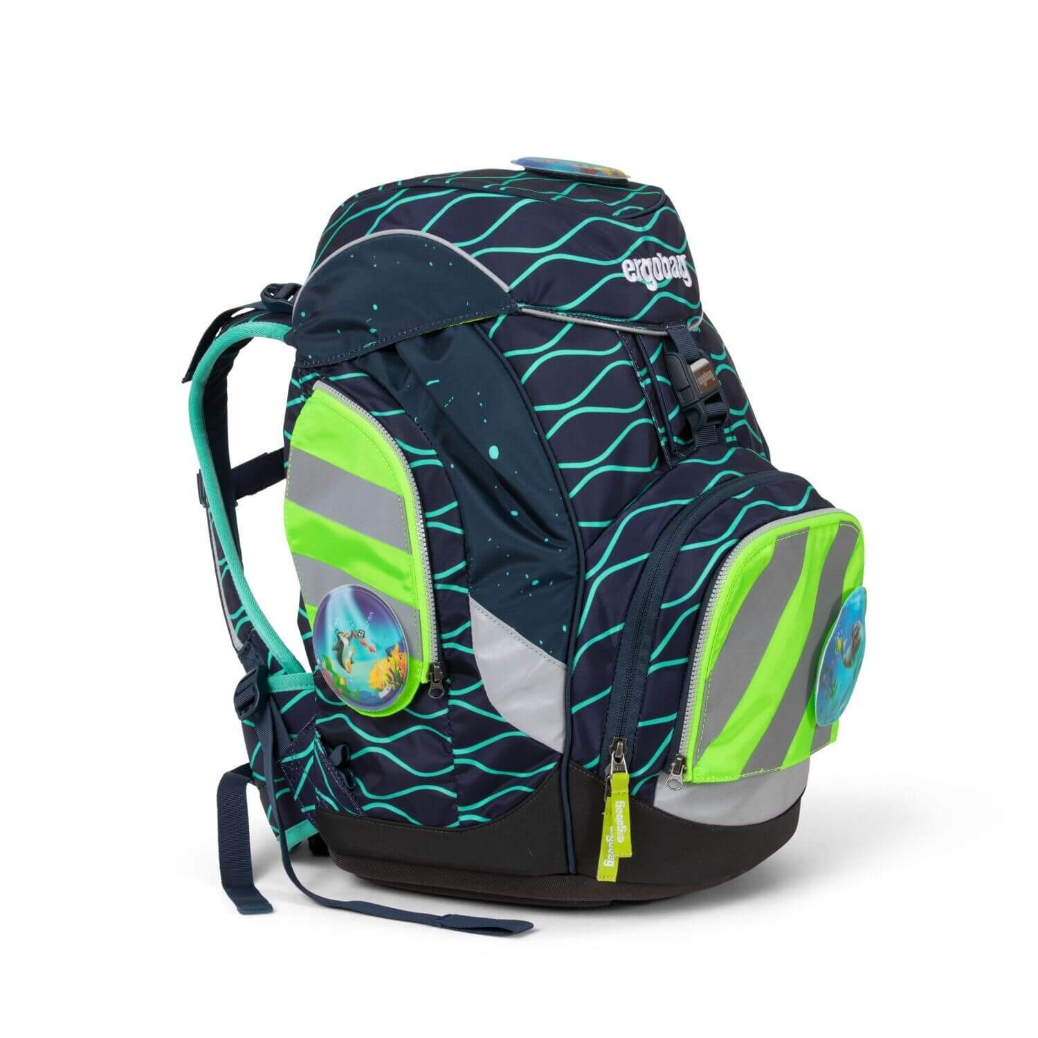 ergobag Reflektor-Aufkleber pack/cubo/cubo light Sicherheitsset 3-tlg. Grün