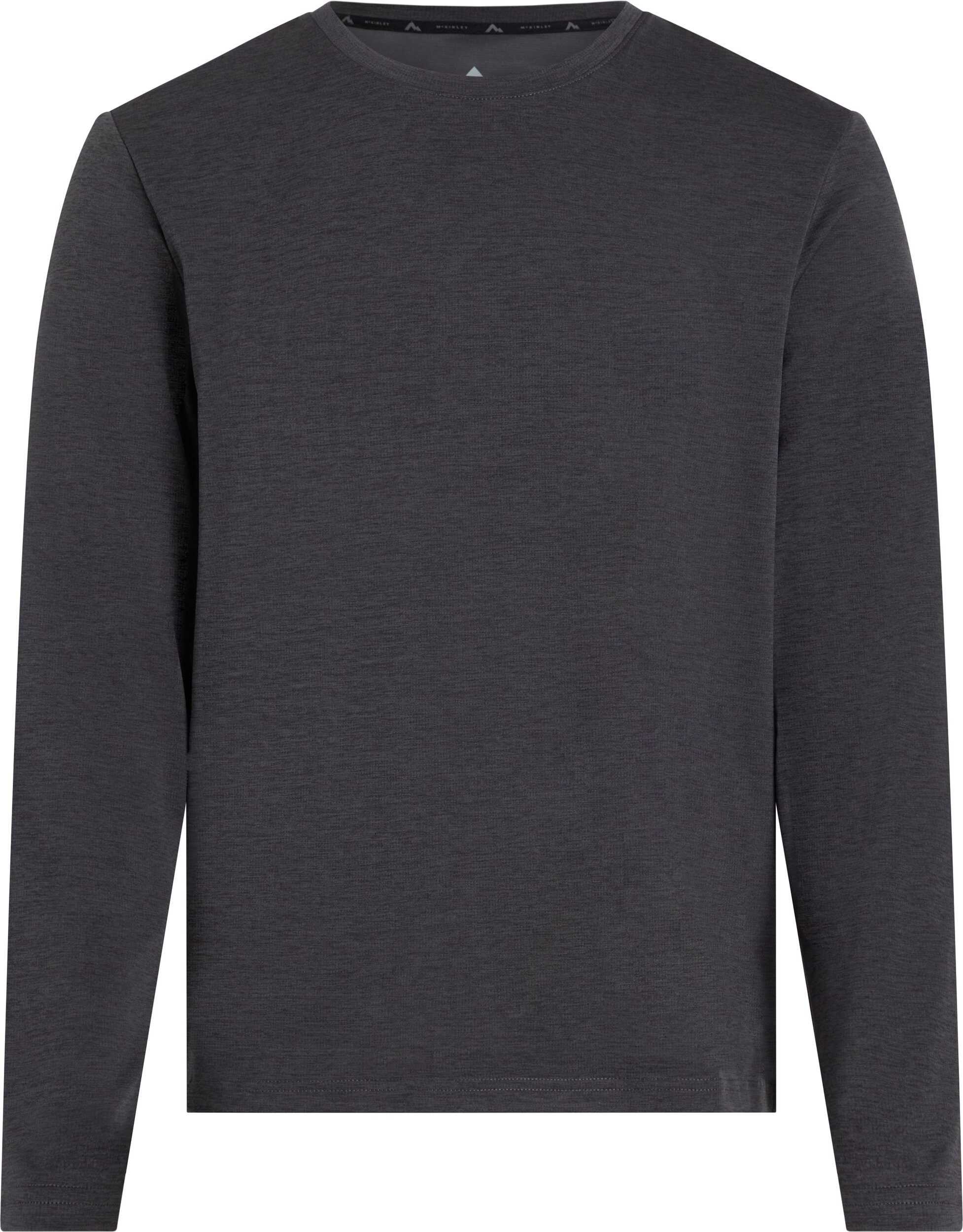 McKINLEY Langarmshirt He.-Langarmshirt Hunu LS M MELANGE/BLACK NIGHT