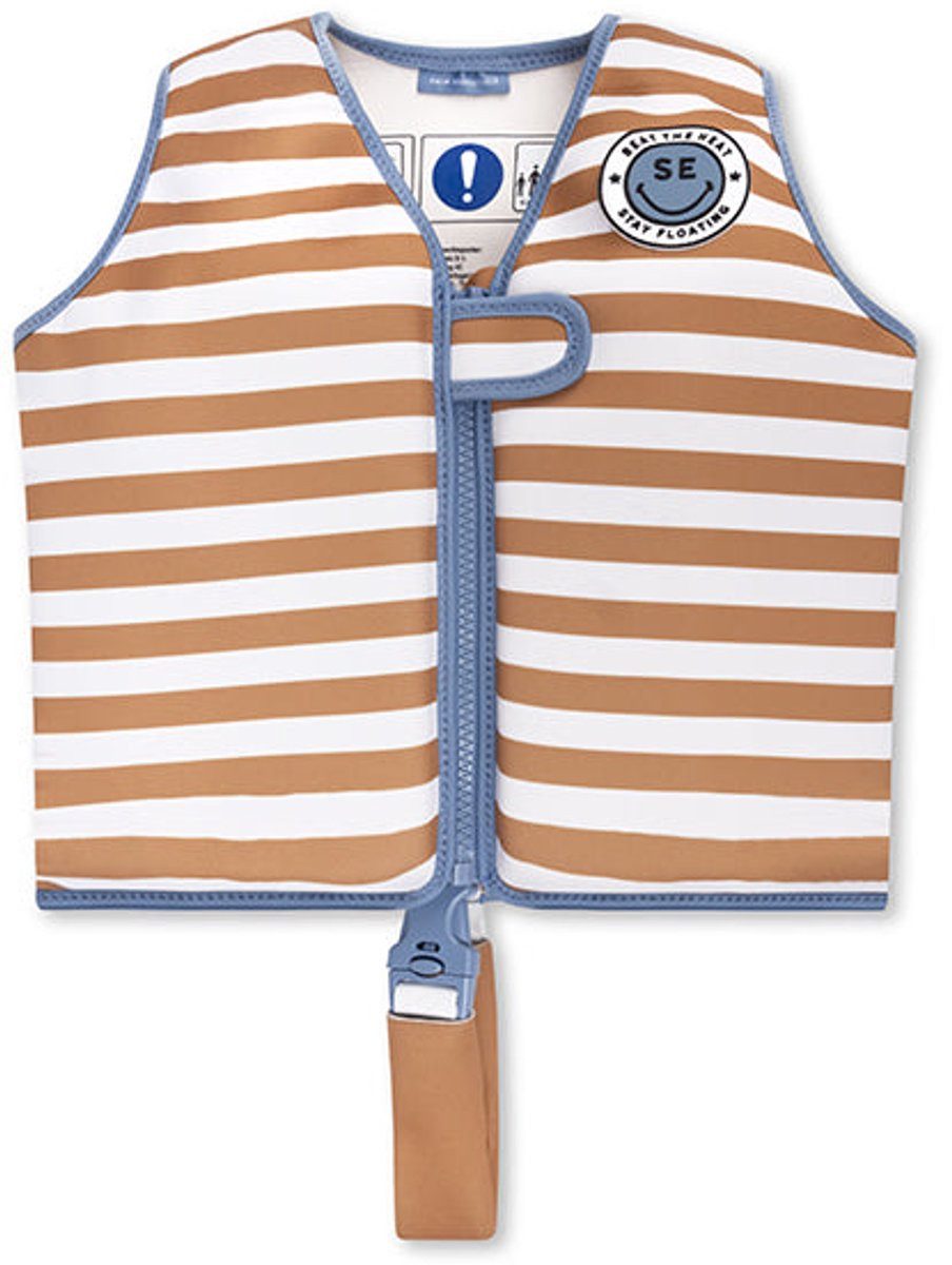 Swim Essentials Schwimmweste Schwimmweste Brown Stripes 18-30 kg 31 x 36 cm, Swim Vest Weste Schwimmhilfe