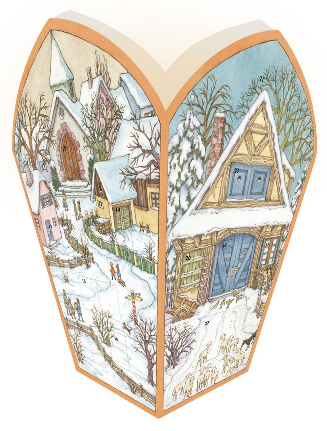 Korsch Verlag Wandkalender Adventskalender ""Adventslaterne""
