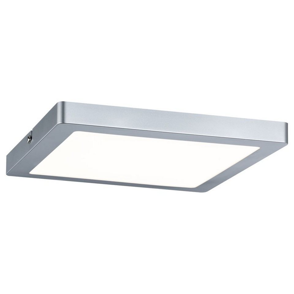 Paulmann LED Deckenleuchte LED Panel Atria, 220 mm, chrom, eckig, keine  Angabe, Leuchtmittel enthalten: Ja, fest verbaut, LED, warmweiss,  Deckenlampe, Deckenbeleuchtung, Deckenlicht