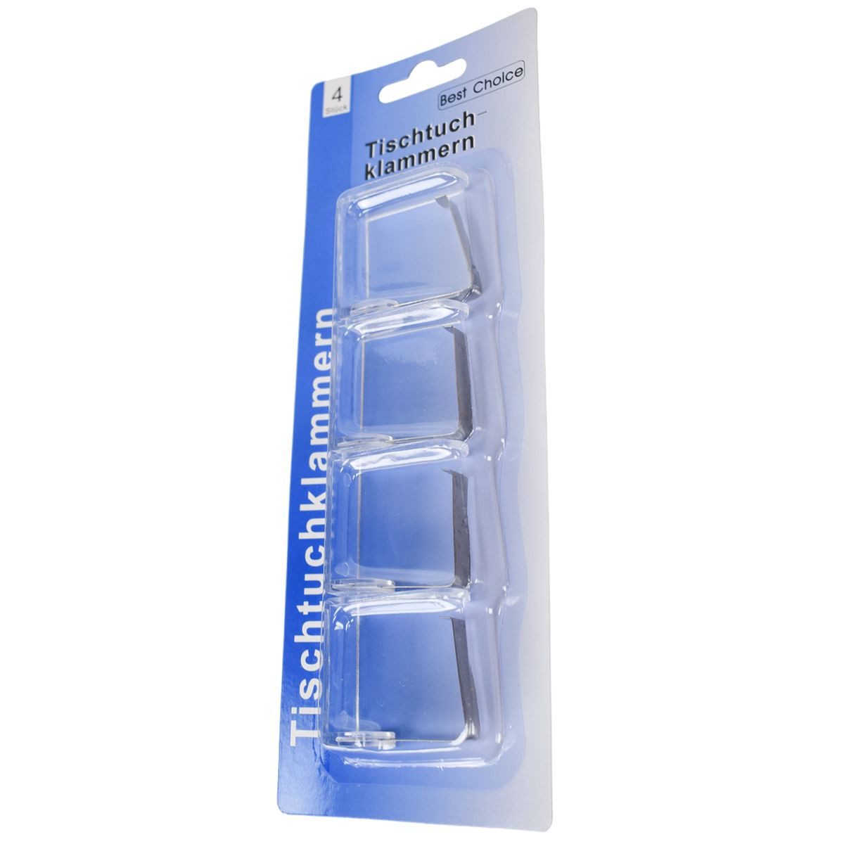 Best Choice Tischtuchklammern 4er Set Befestigung für Gartentischdecken je ca. 5 x 4,5 cm Klammer, (4-St), universell einsetzbar