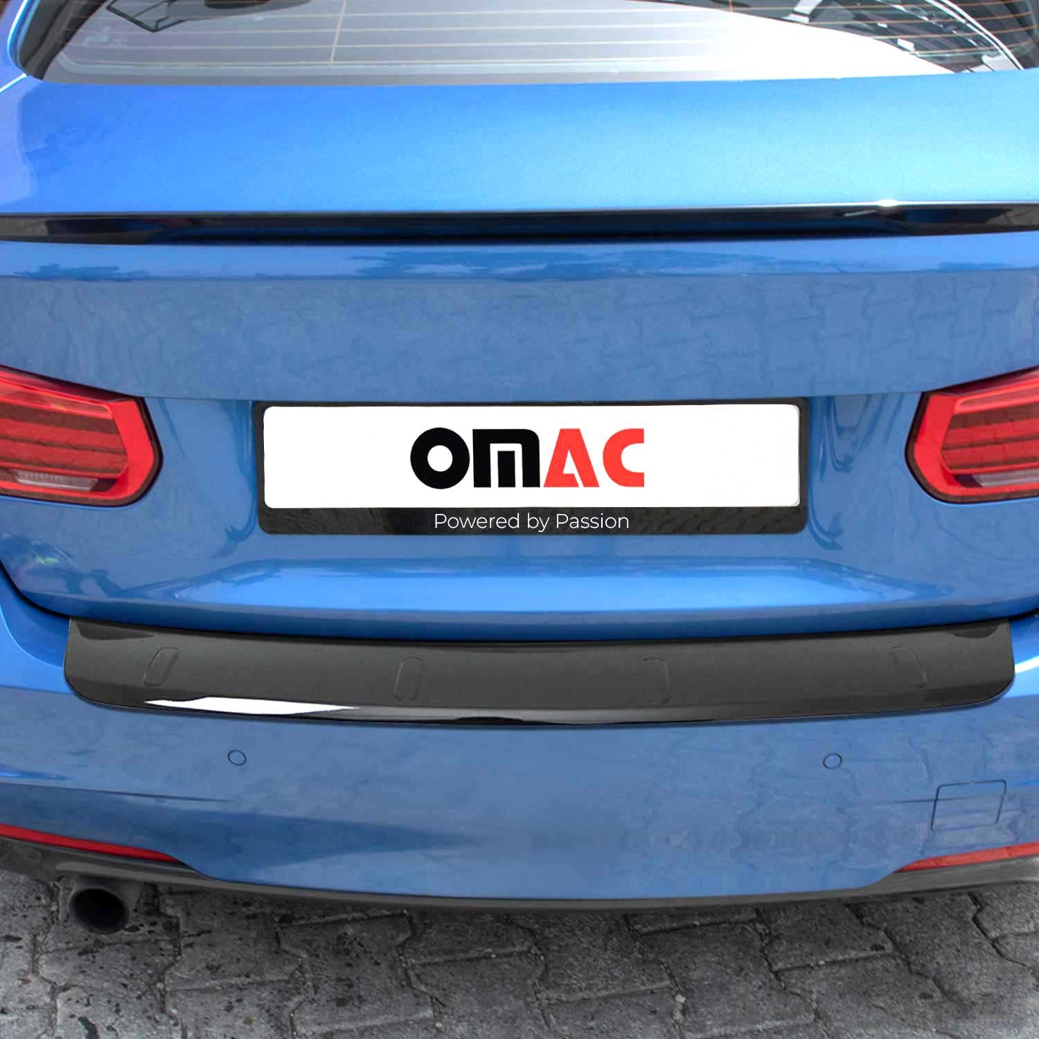 OMAC Ladekantenschutz für BMW 3er F30 2011-2019 Acryl Schwarz 1tlg, Zubehör für BMW 3er F30 2012-2019, Langlebig,Einfache Reinigung,Einfache Installation,Rostbeständig