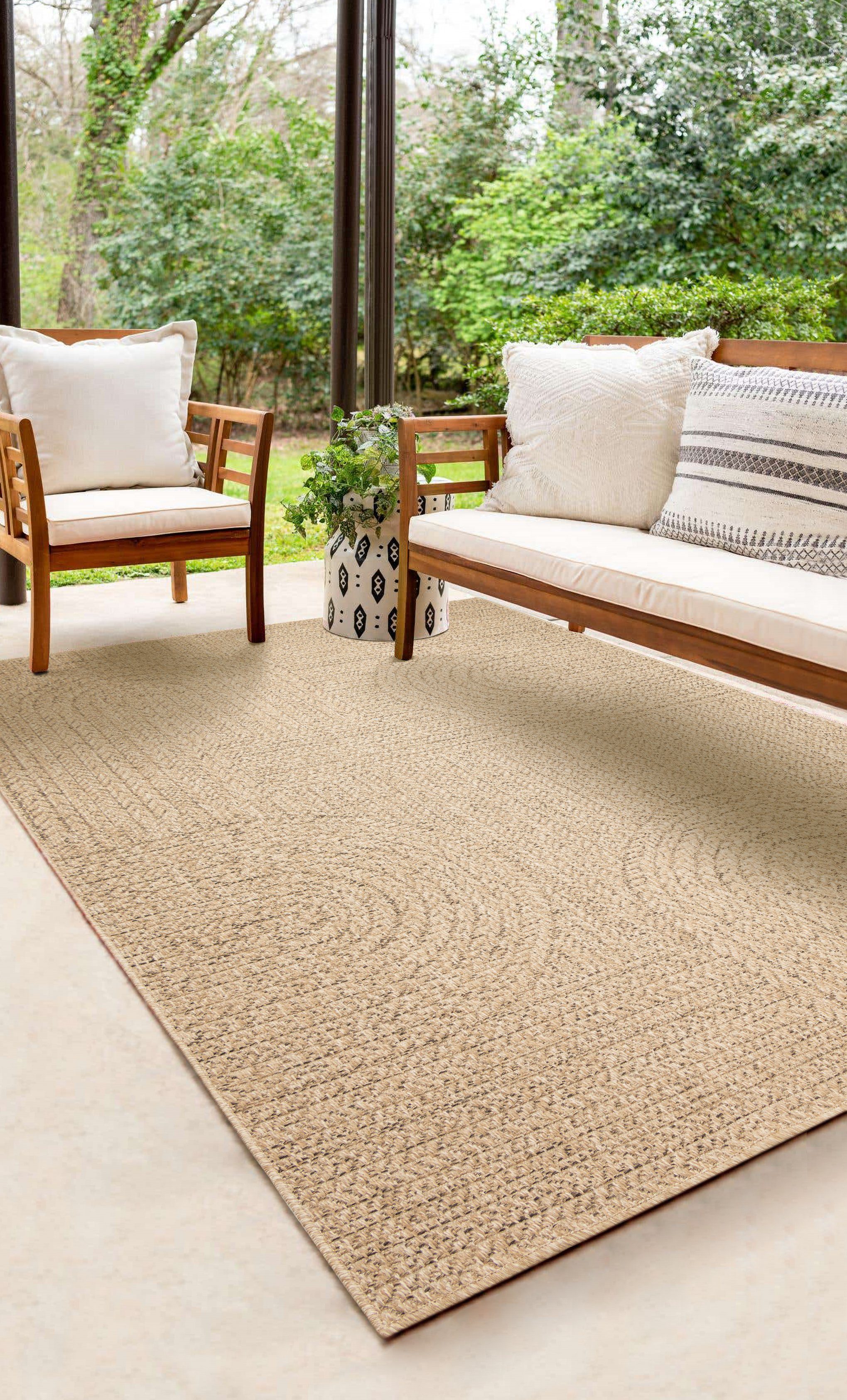 Teppich the carpet Kansas - robuster In- und Outdoor Teppich, the carpet, Outdoor, Indoor, Jute, Garten, Terrasse, Balkon | Alle Teppiche