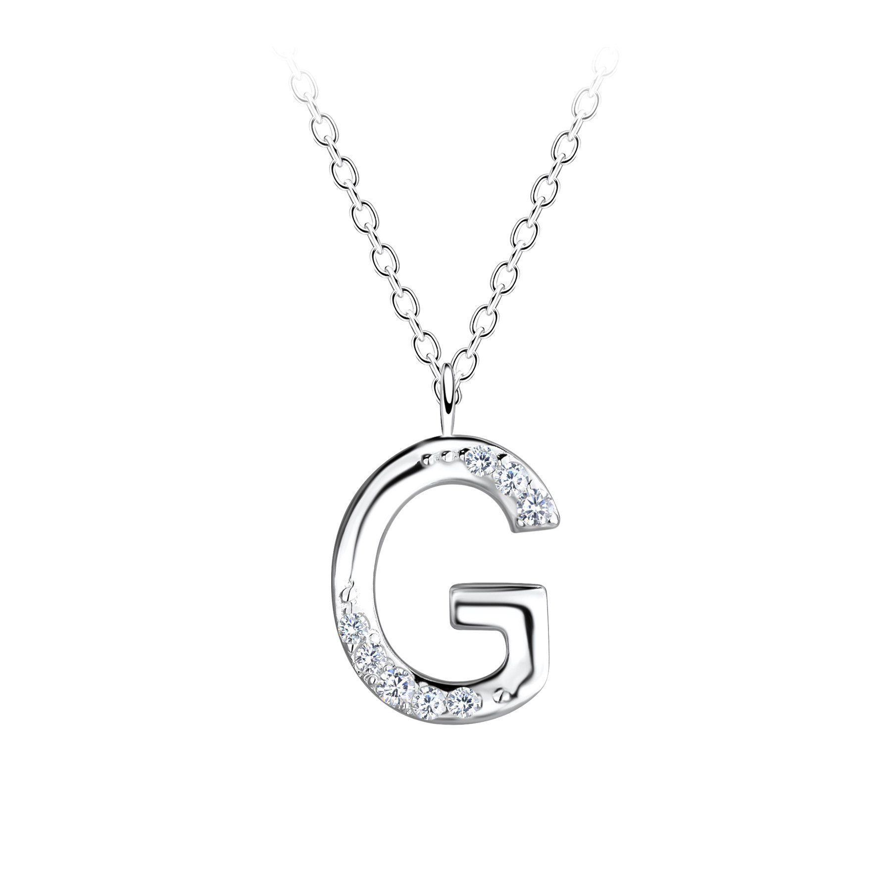 Kette mit Anhänger G, 2-tlg.
