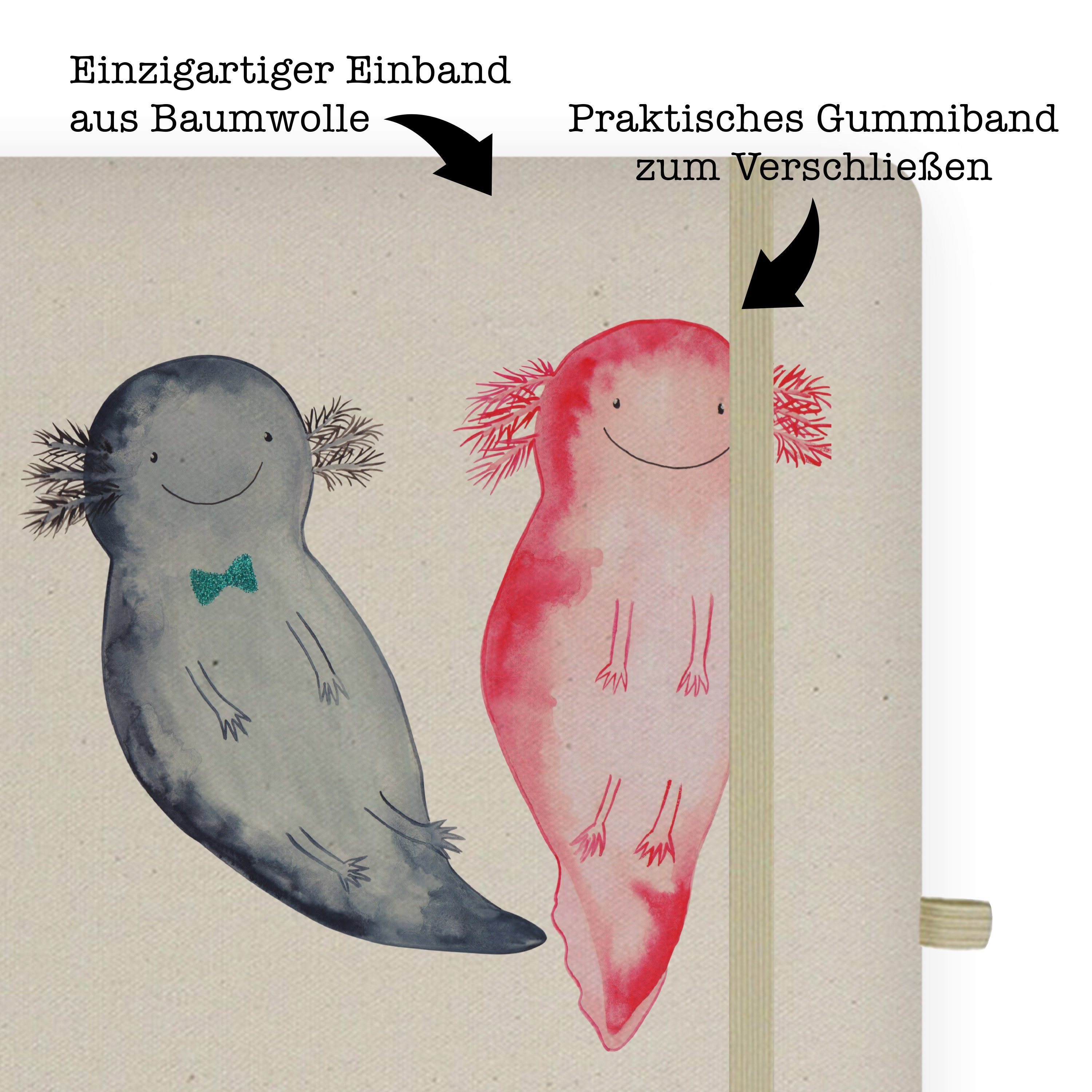 Mr. Mr. & Mrs. Geschenk, & Notizblo - Transparent Liebe Panda Panda Notizbuch Frauen, Mrs. Axolotl Geschenk - für