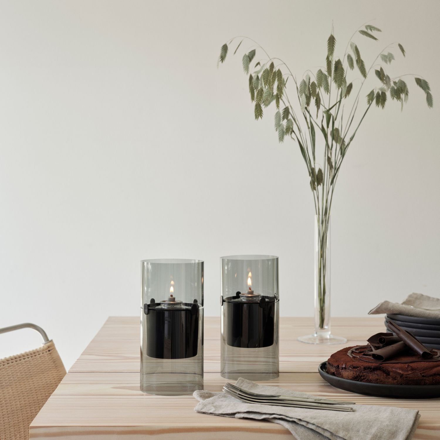 Stelton Windlicht Lucie Smoke