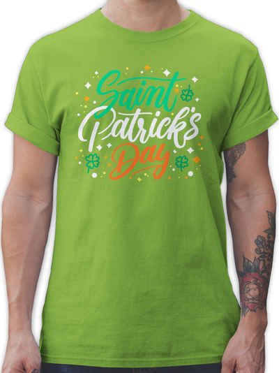 Shirtracer T-Shirt Saint Patricks Day Irland Farben Irisch St. Patricks Day