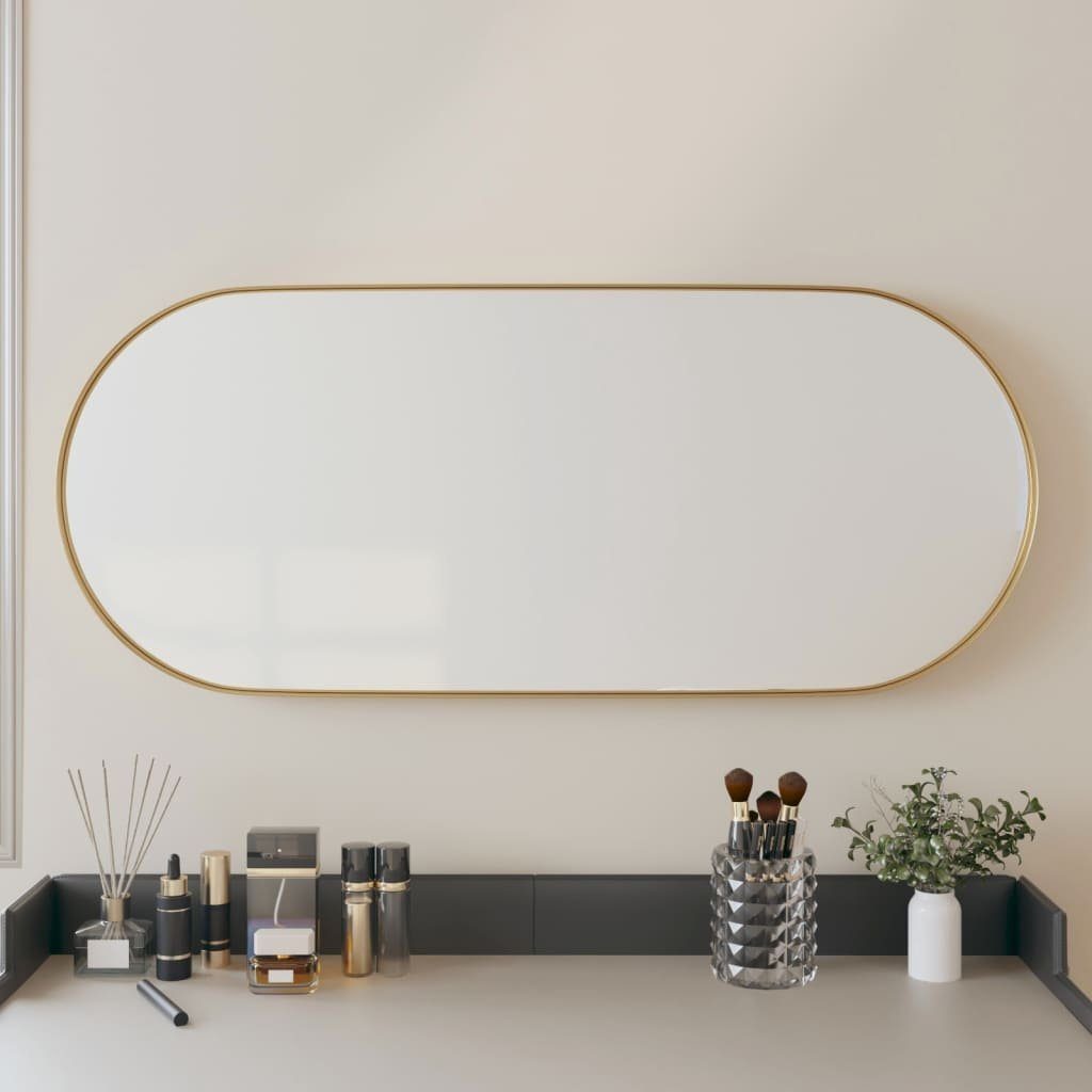 vidaXL Spiegel Wandspiegel Golden 25x60 cm Oval (1-St) Gold | Gold