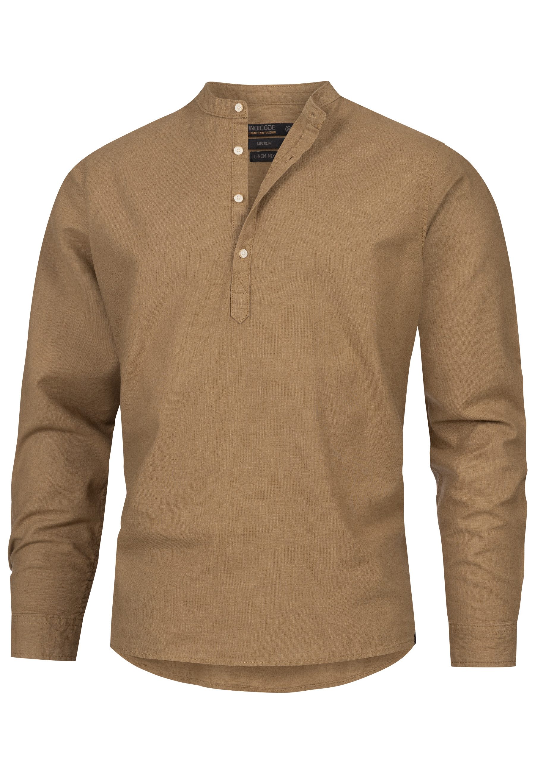 Indicode Langarmhemd Herren Waylon Herrenhemd Langarm günstig online kaufen