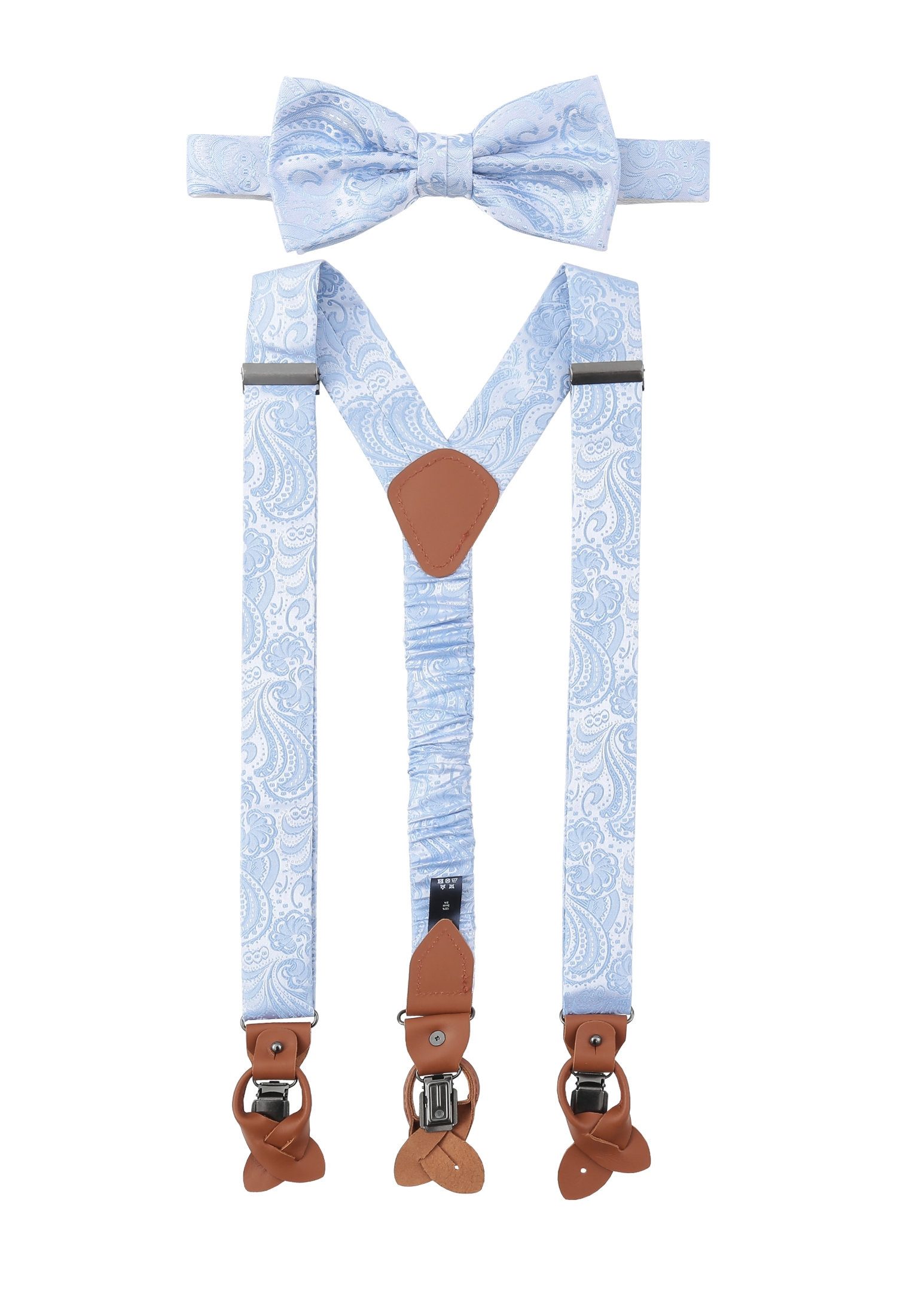Seidenfalter Fliege SET HOSENTRAEGER+FLIE, H-BLAU
