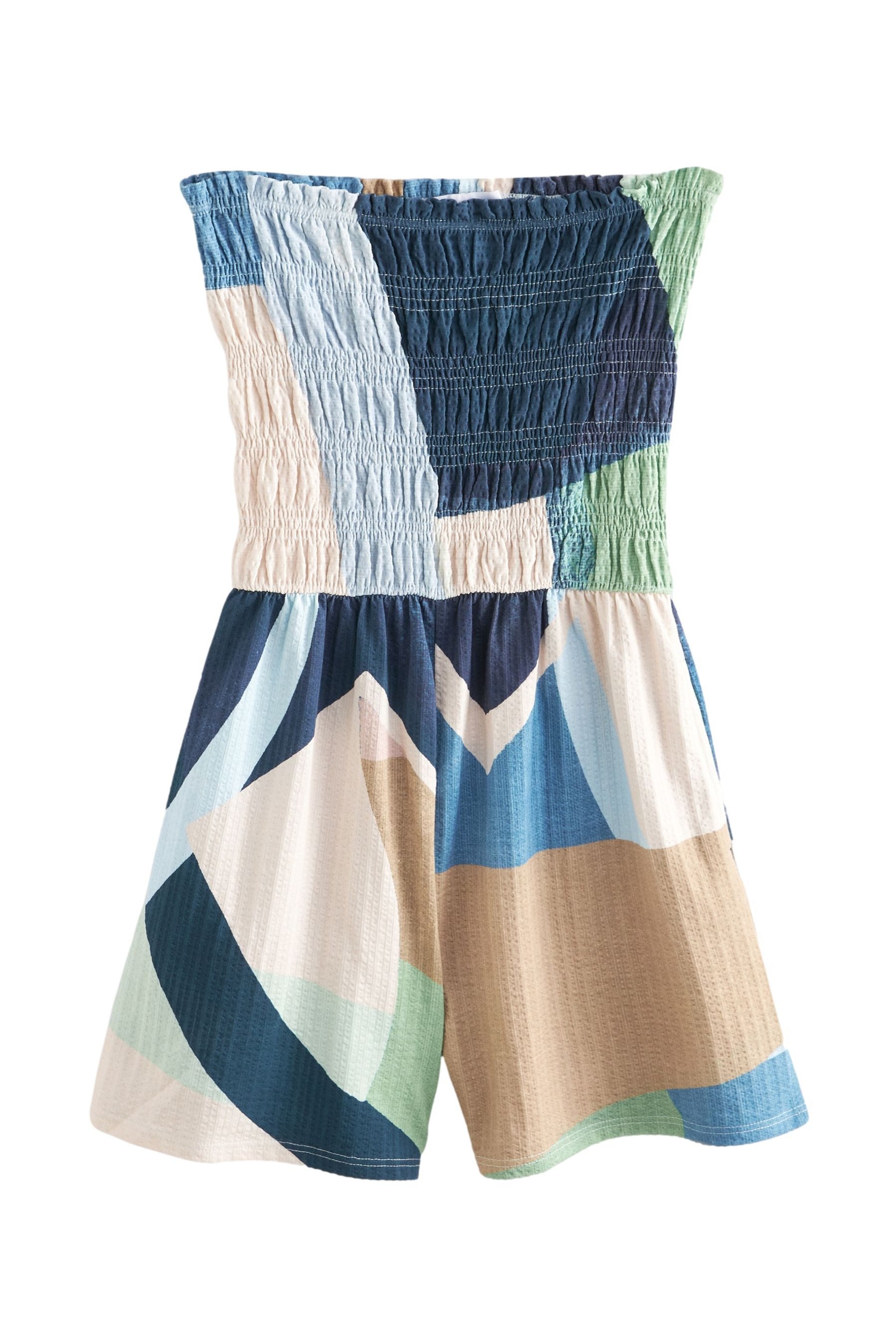 Next Playsuit Trägerloser geraffter Overall aus günstig online kaufen