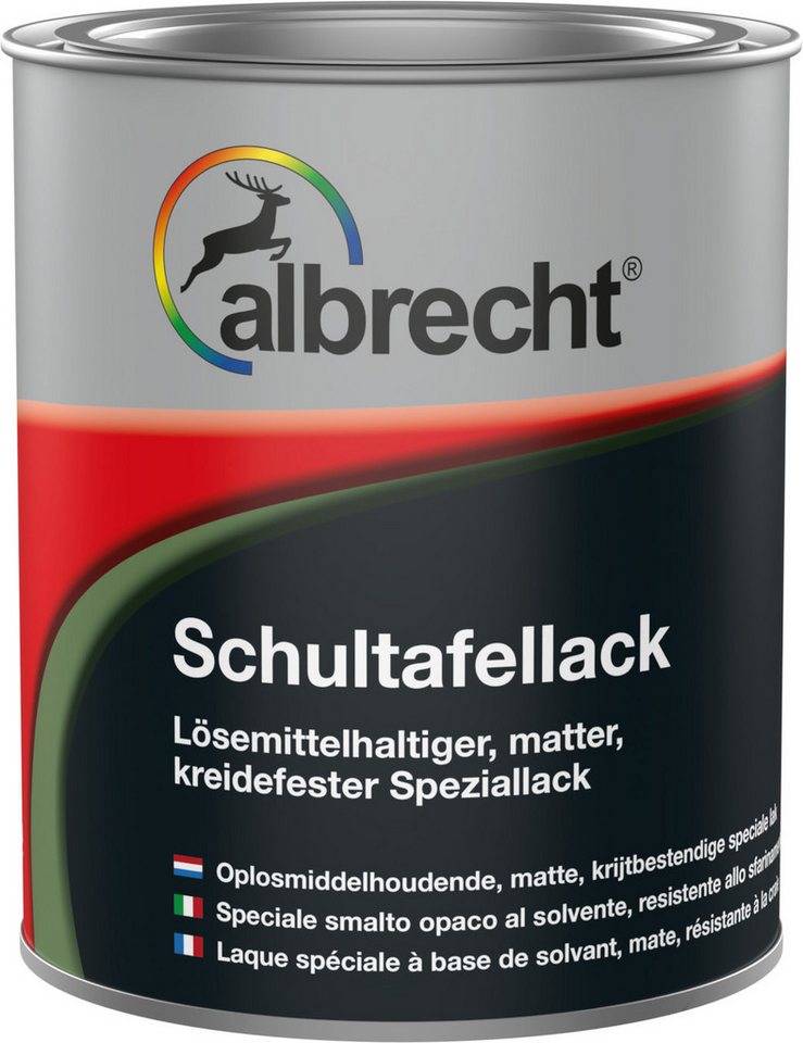Thumbnail - Lack Albrecht Tafelfarbe Schultafellack 750 ml Schwarz oder Grün matt Lack Tafellack