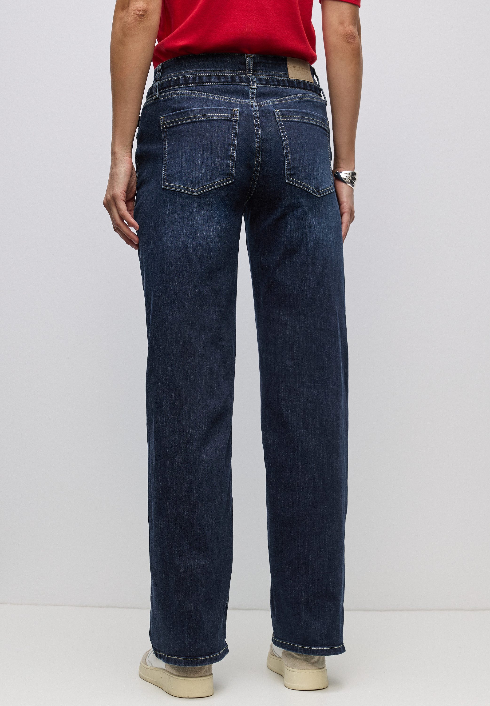 STREET ONE Loose-fit-Jeans High Waist günstig online kaufen
