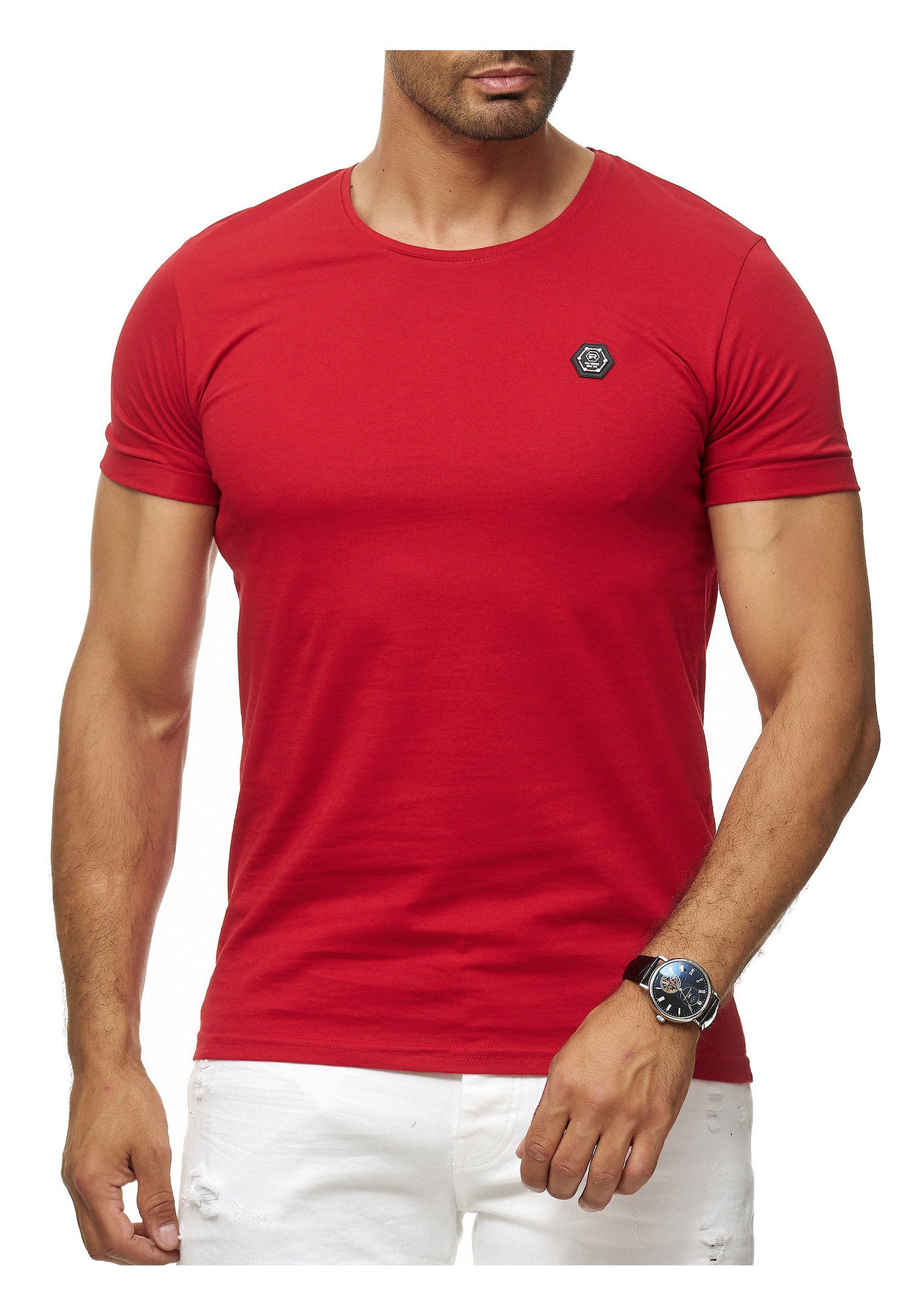 RedBridge T-Shirt Atlanta mit sportlichem Brandlogo rot