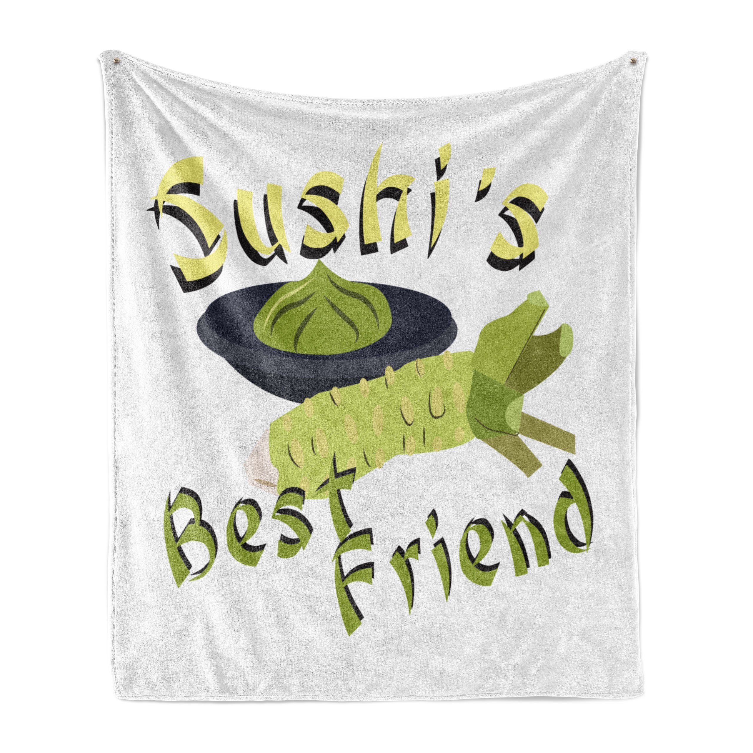 des Wohndecke Freund beste Gemütlicher Plüsch Innen- Der Wasabi den Cartoon Sushi Außenbereich, für und Abakuhaus,