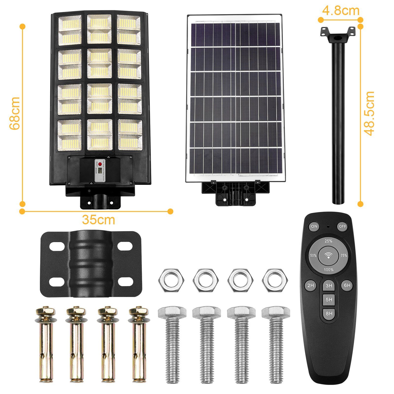 Rosnek LED Außen-Wandleuchte Solar, Bewegungsmelder, Wasserdicht, günstig online kaufen