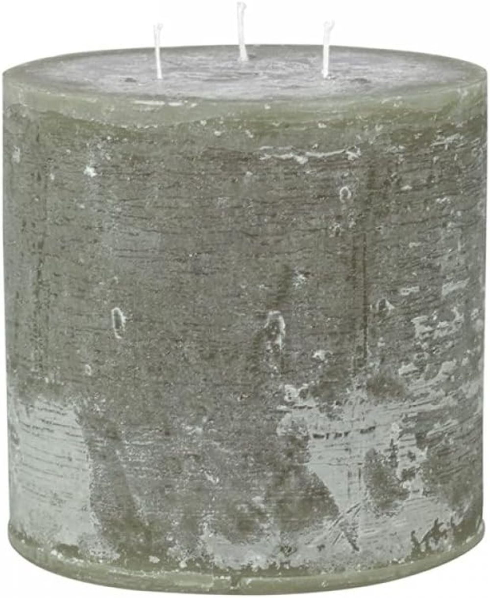 Chic Antique Stumpenkerze Stumpenkerze Rustikale Kerze Macon Paraffin 3-Docht H15xØ15cm, 3 Docht Kerze, Russfrei, Hochwertig, Brenndauer 80 Stunden