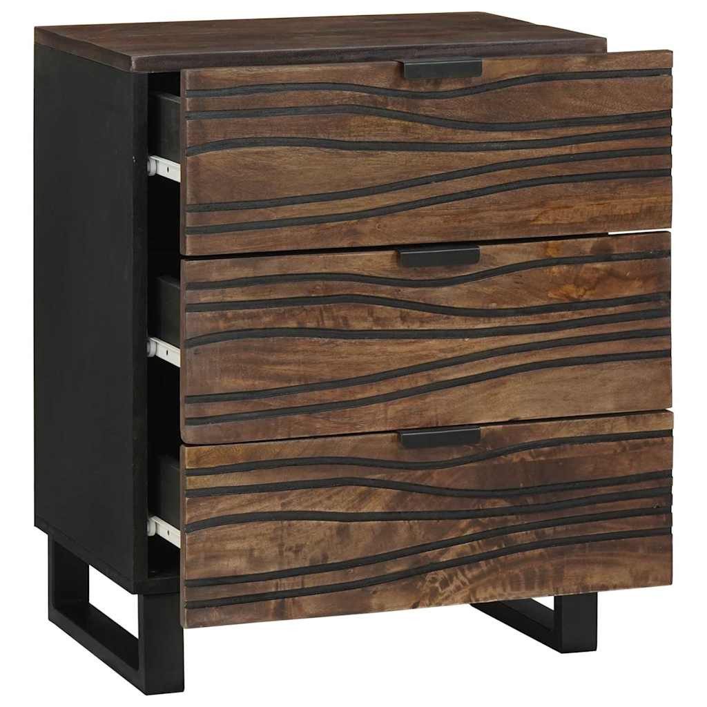 vidaXL Nachttisch Nachttisch Walnuss 50 x 33 x 62 cm Holzwerkstoff (1-St)