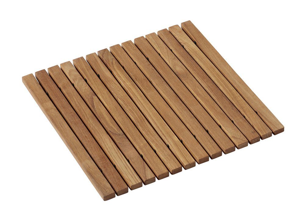 Cinas Badematte Bath, Höhe 3 mm, Teakholz, Skandinavisches Design, langlebi günstig online kaufen