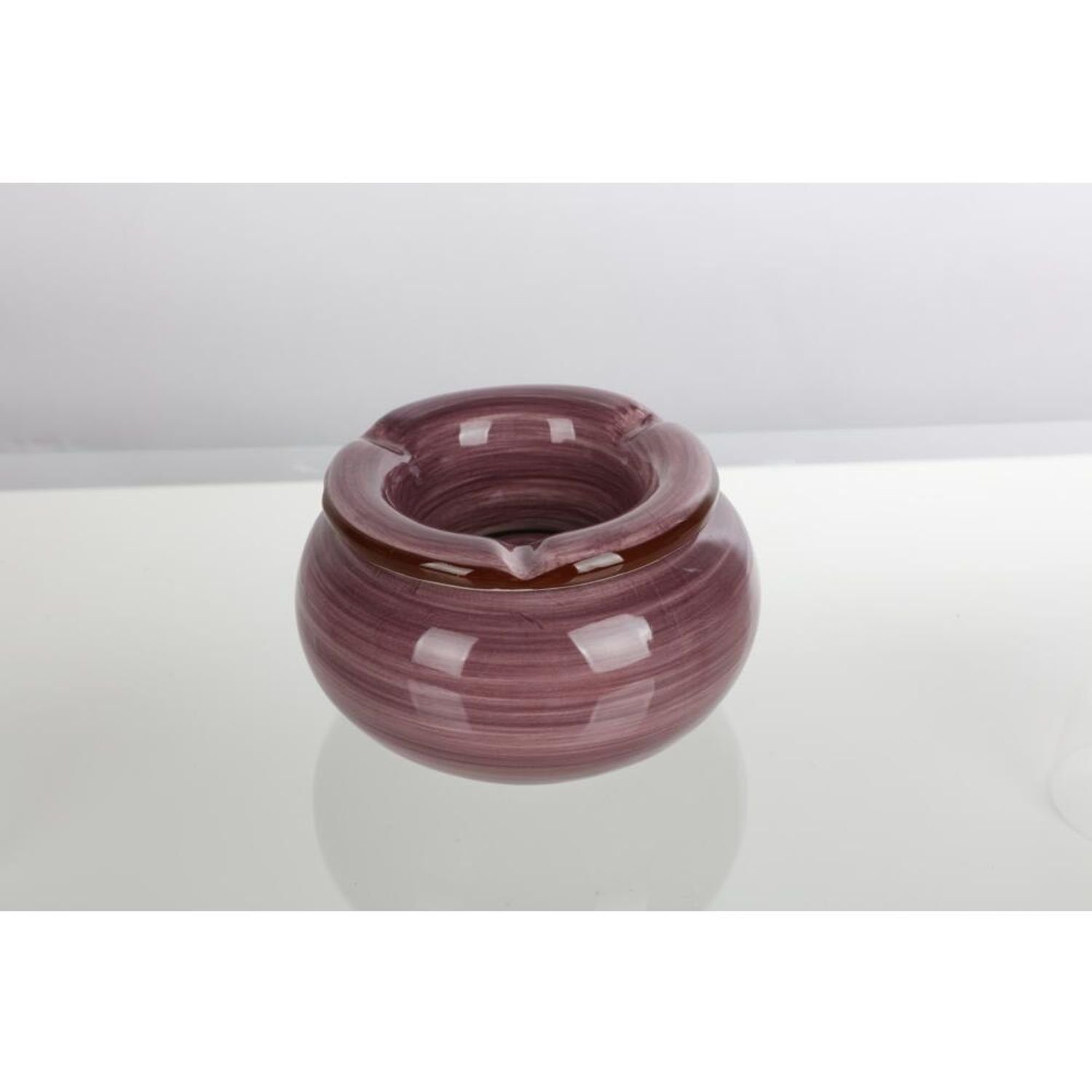24x Keramik, Aschenbecher aus D=11cm Mülleimer Terrasse Outdoor BURI Sturm