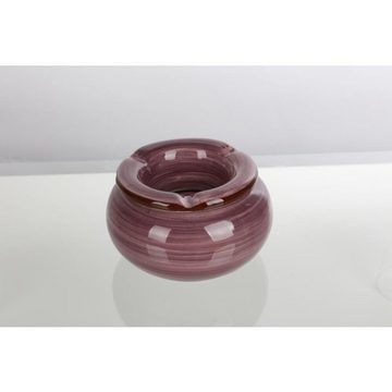 BURI Mülleimer 24x Aschenbecher aus Keramik, D=11cm Sturm Terrasse Outdoor