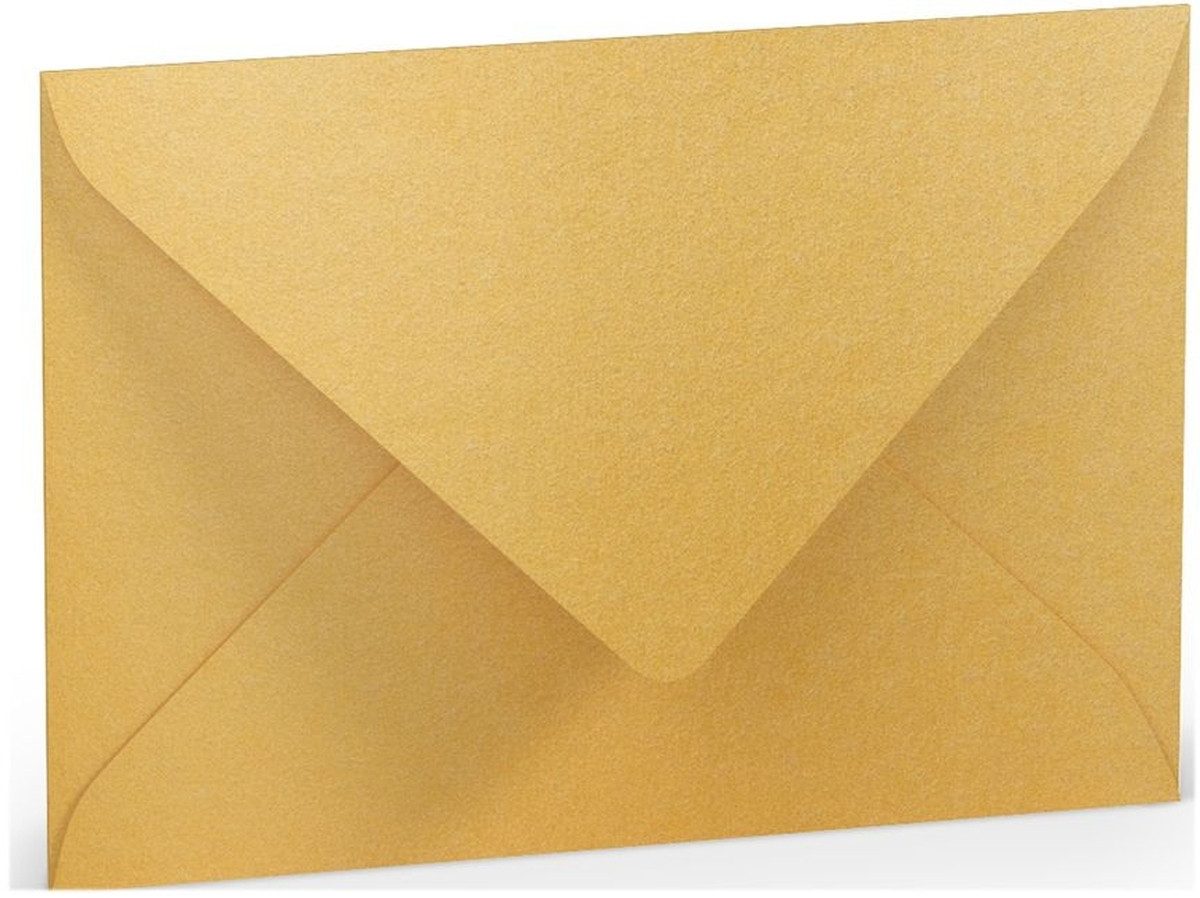 PAPERADO Briefumschlag Briefumschlag C6 Nassklebung Gold