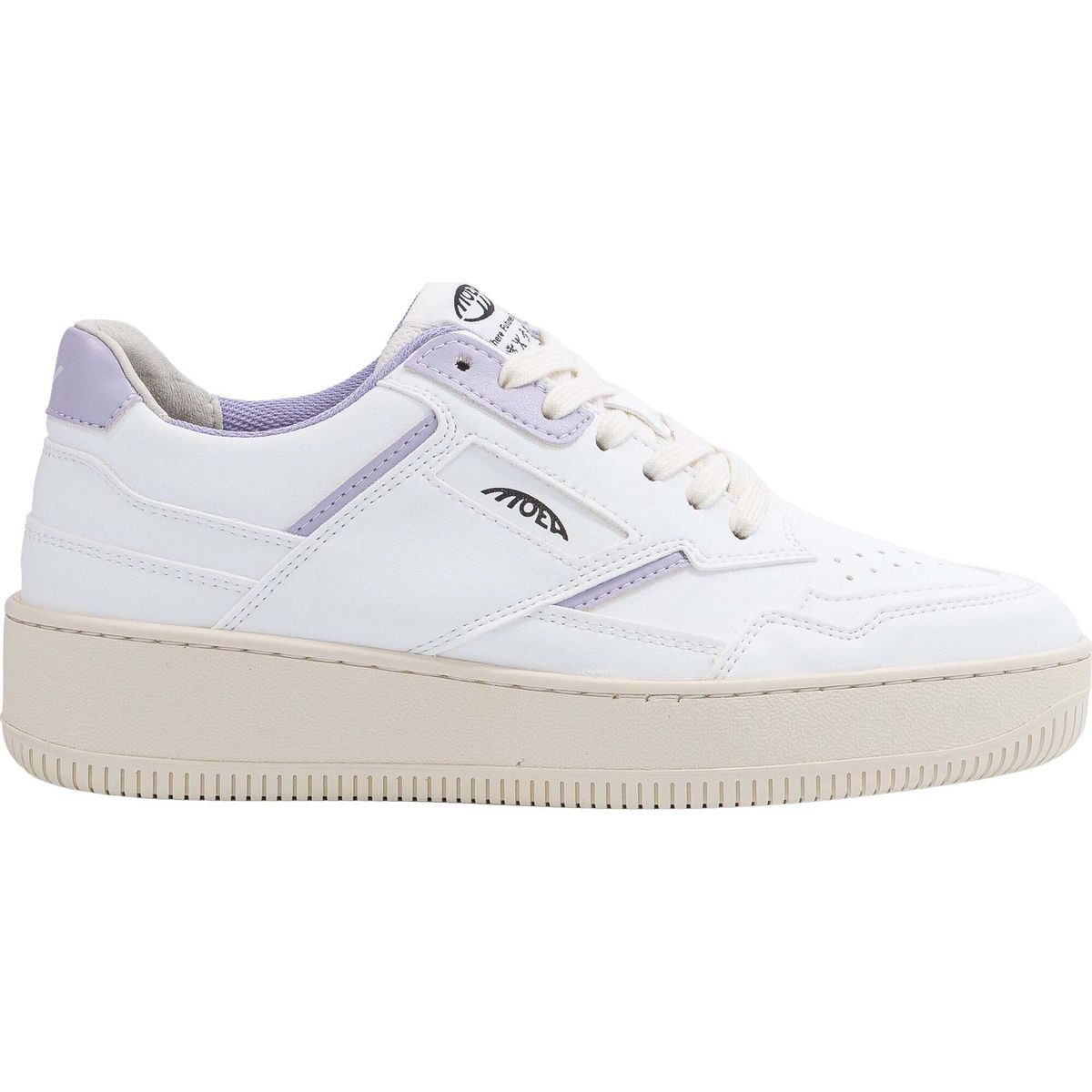 Moea Origin White & Lila-apple Outdoorschuh Perfekt für Freizeit und Alltag, bietet Komfort und Stil für schmale